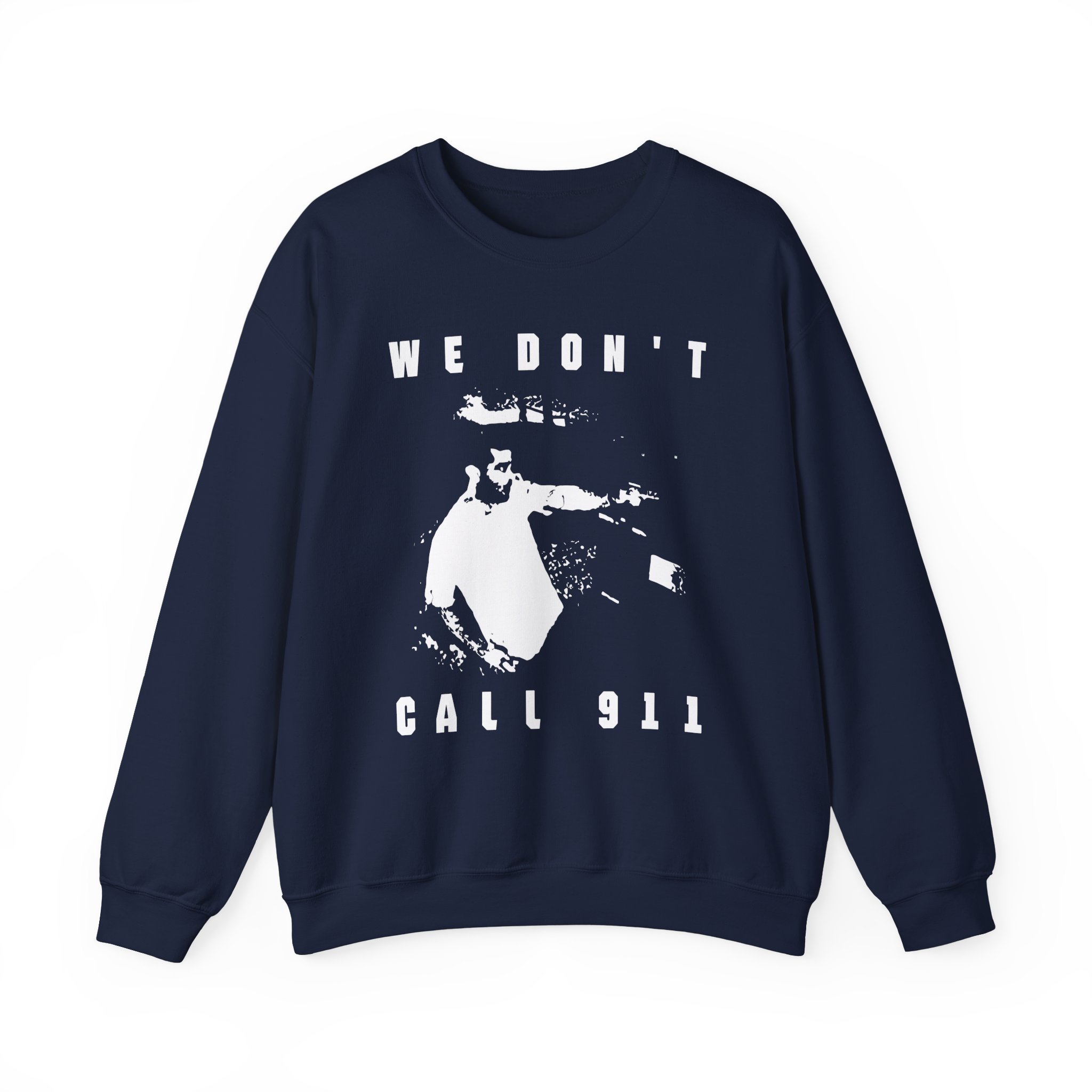 Sean Strickland We Don't Call 911 Unisex Heavy Blendâ„¢ Crewneck Sweatshirt