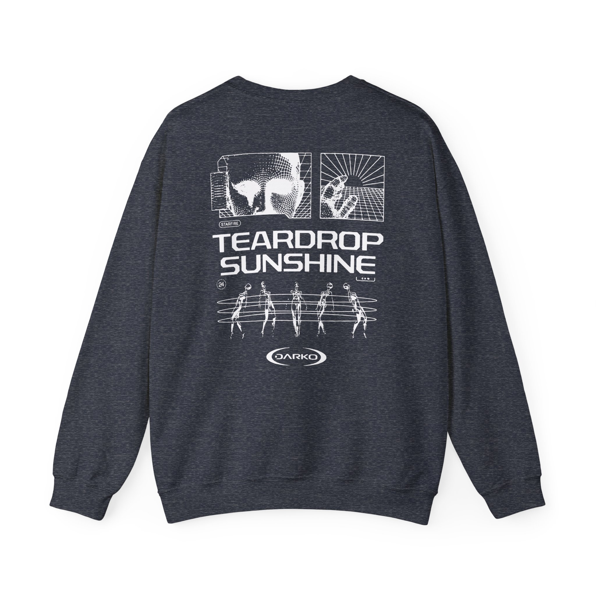 Darko Teardrop Sunshine Tie Dye Unisex Heavy Blendâ„¢ Crewneck Sweatshirt