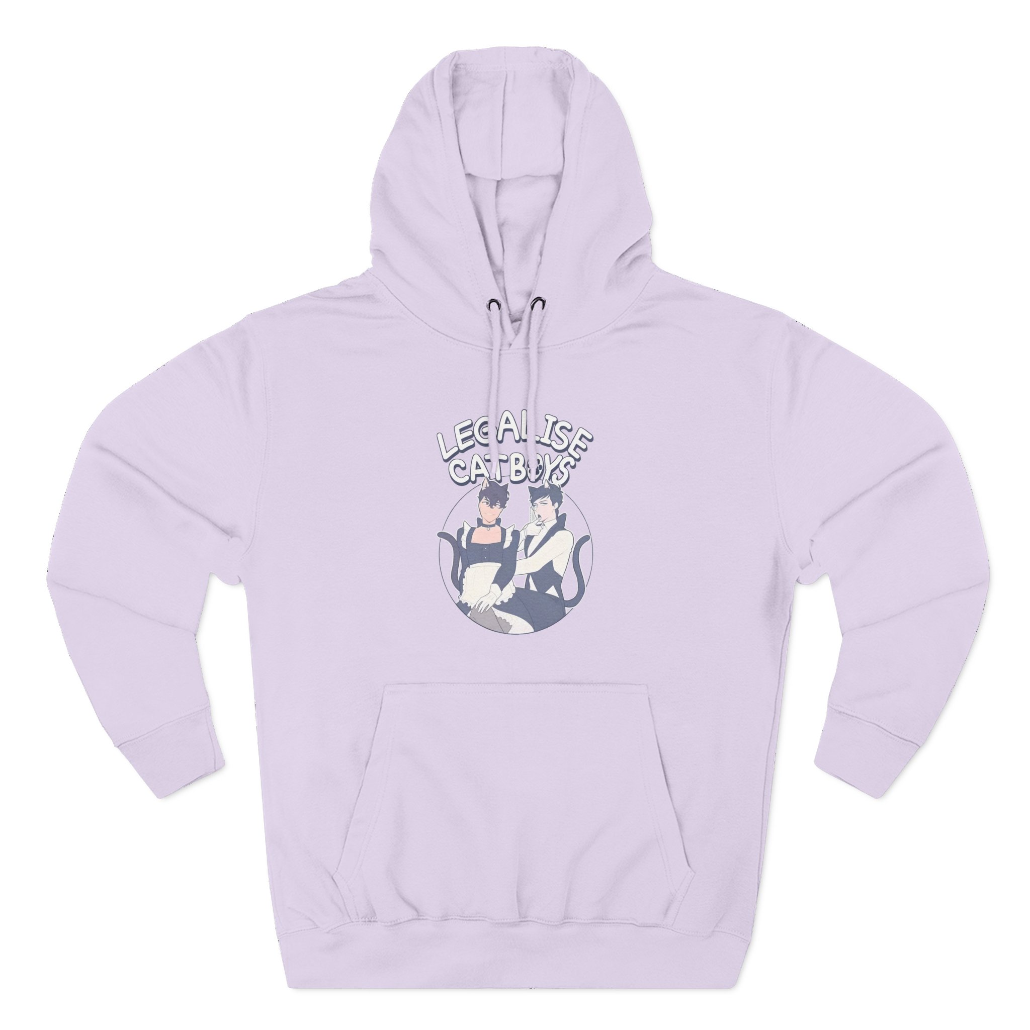 Dan and Phil Legalise Catboys Three-Panel Fleece Hoodie