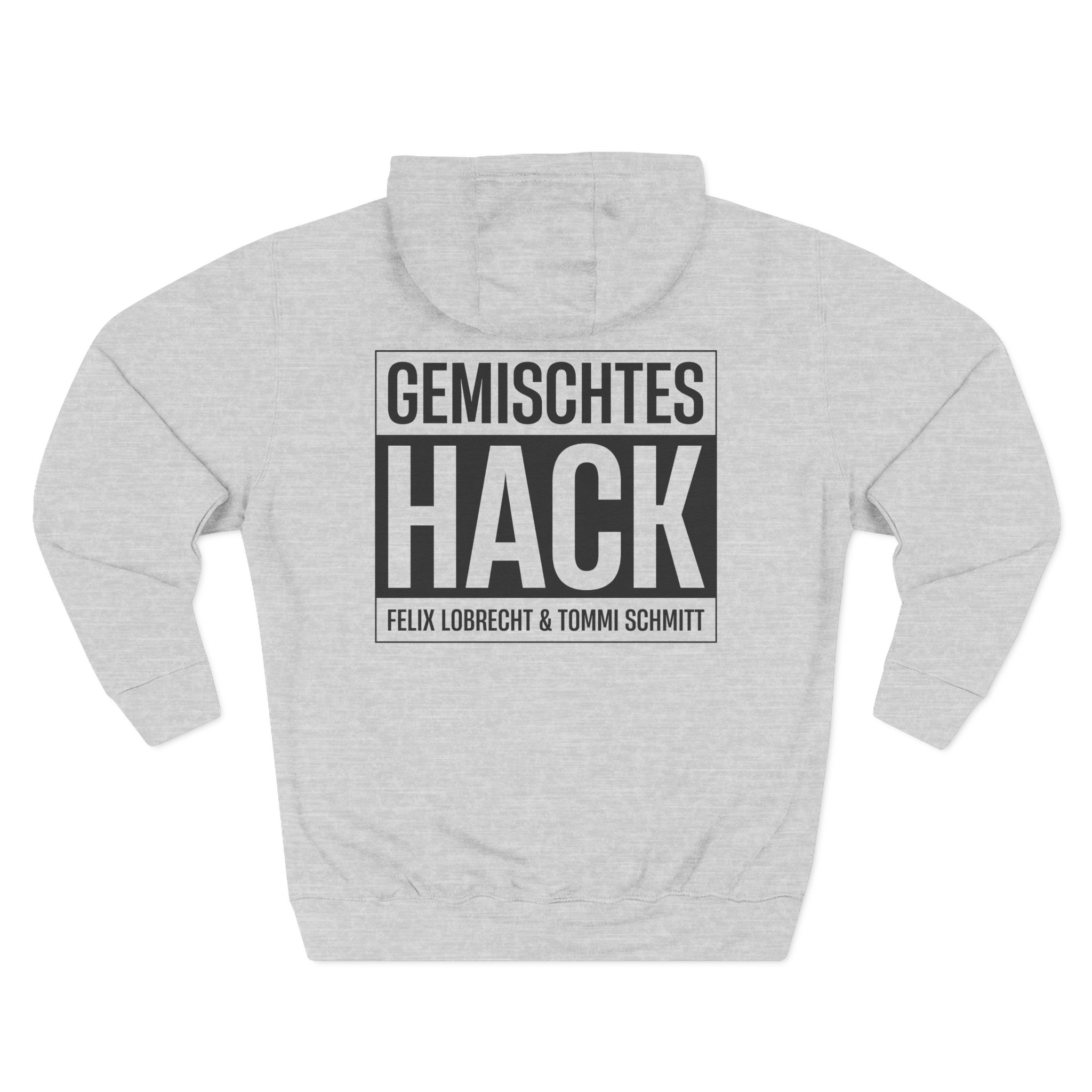 Gemischtes Hack Logo Three-Panel Fleece Hoodie