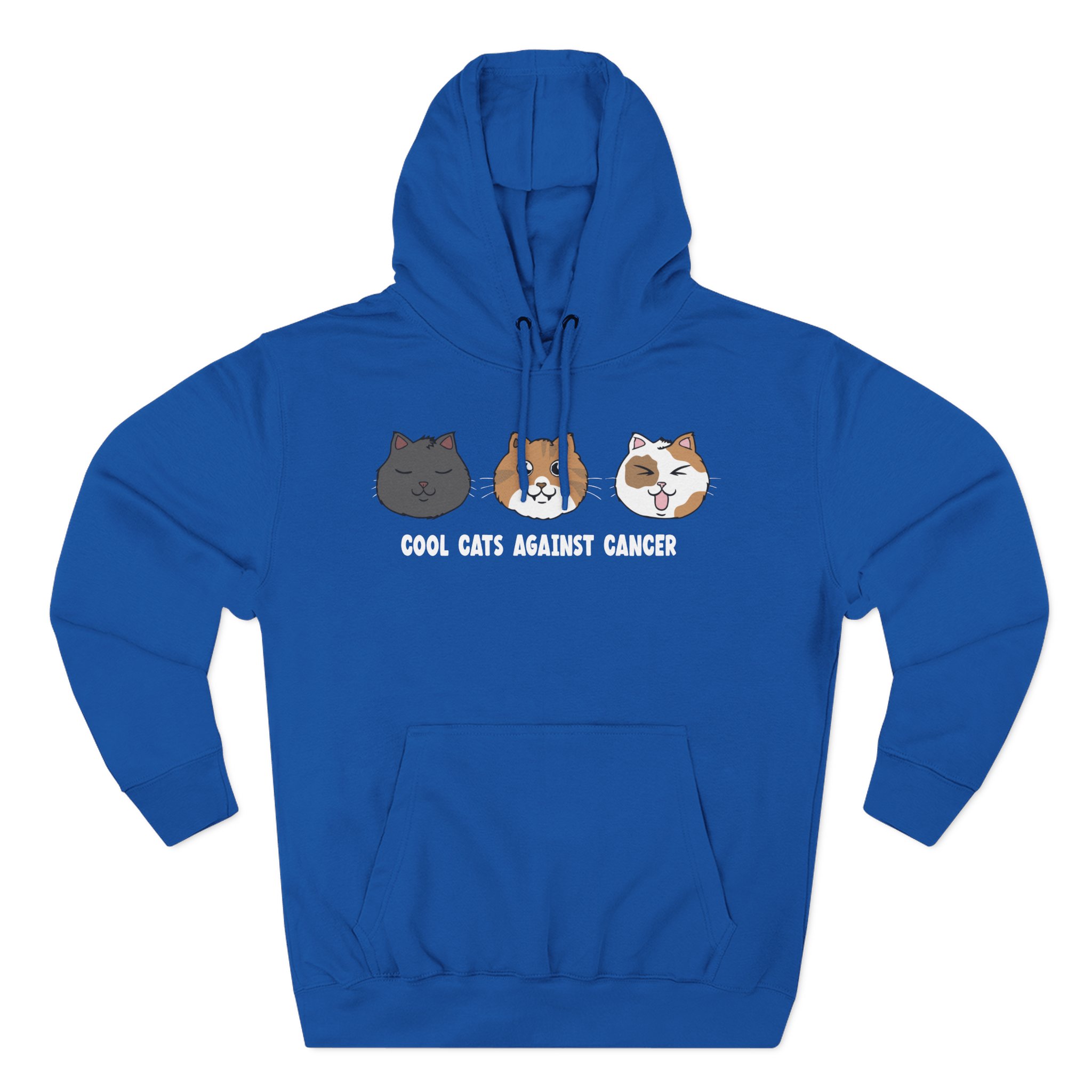 Lilsimsie Cool Cats Against Cancer Three-Panel Fleece Hoodie