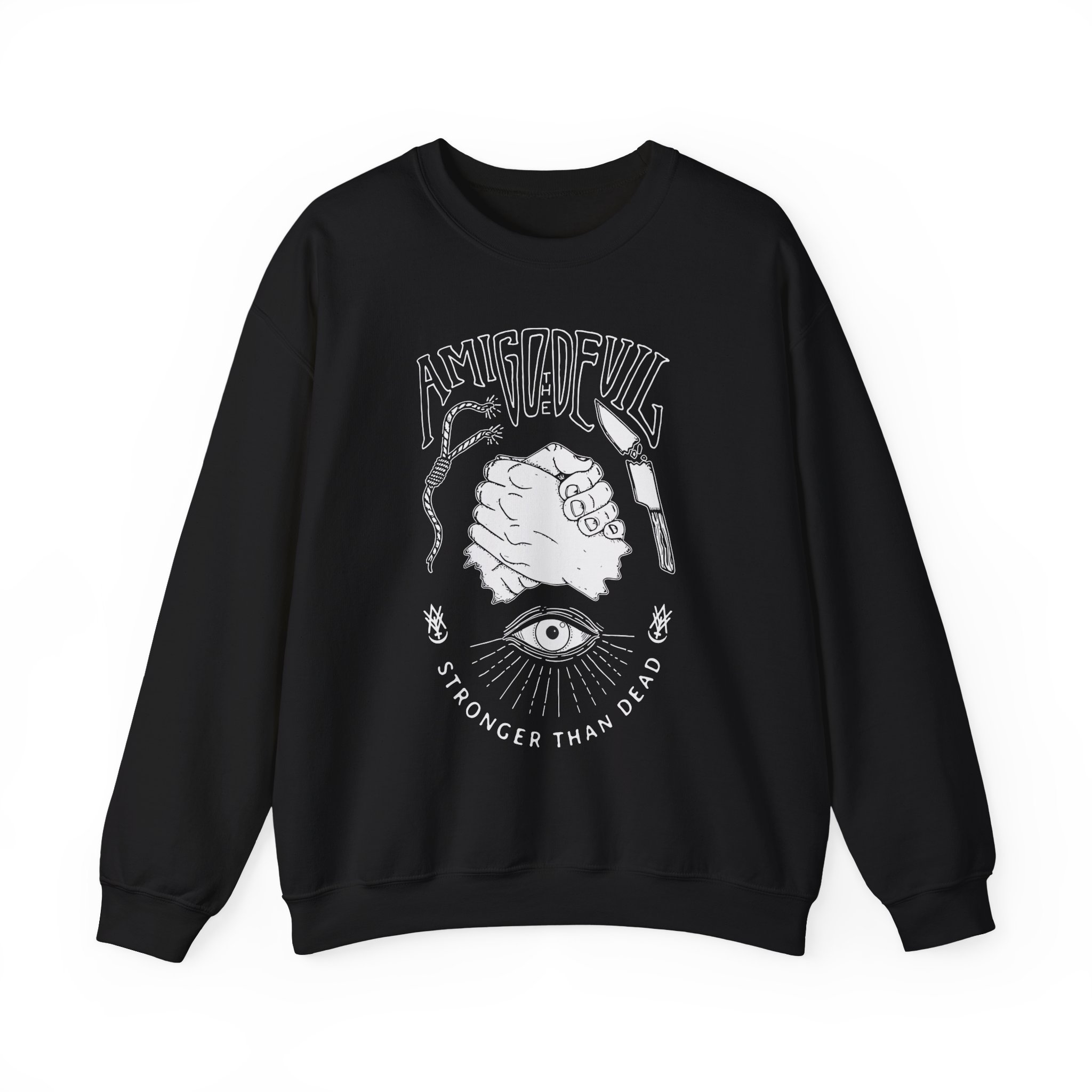 Amigo The Devil Stronger Than Dead Unisex Heavy Blendâ„¢ Crewneck Sweatshirt