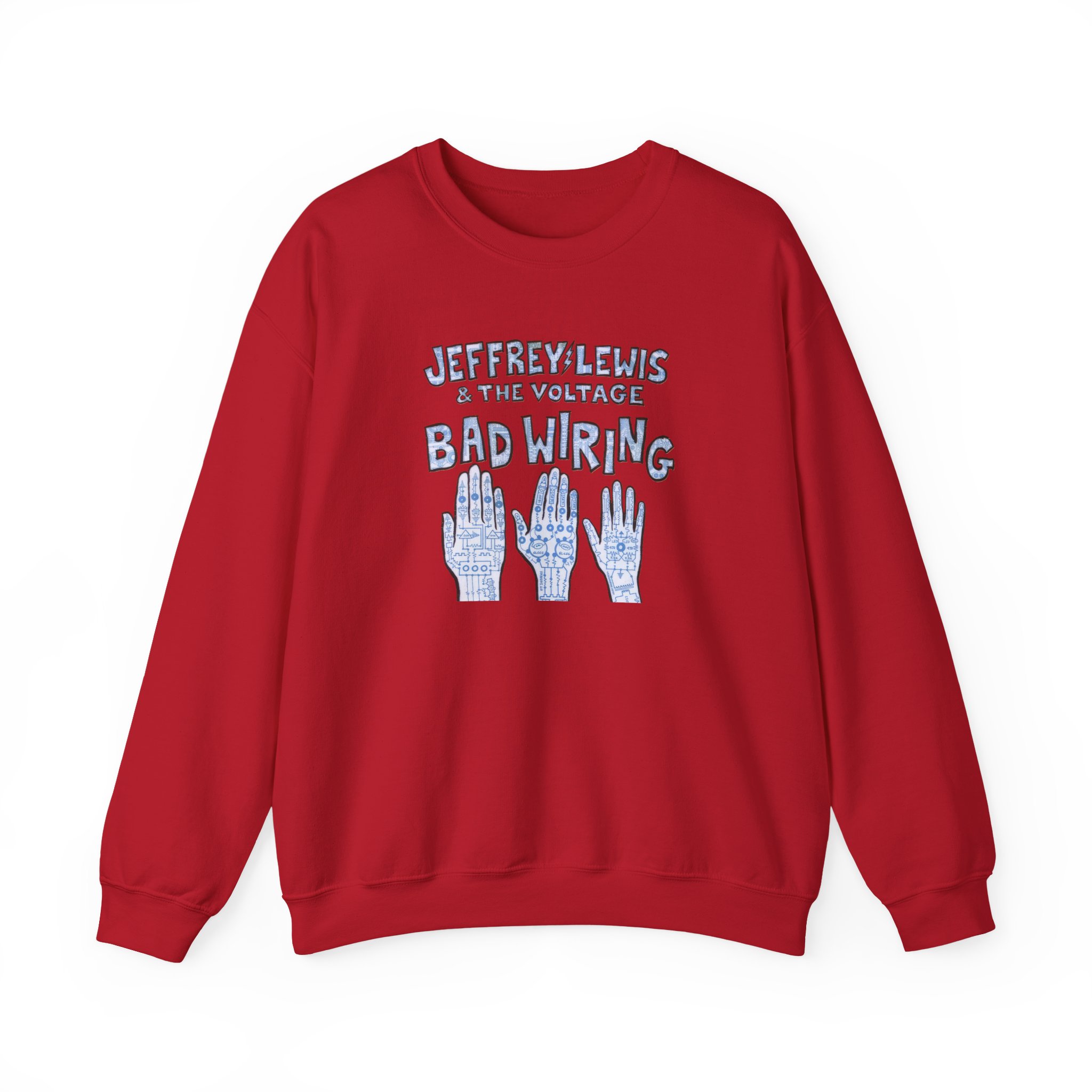 Jeffrey Lewis Bad Wiring 12" Unisex Heavy Blendâ„¢ Crewneck Sweatshirt