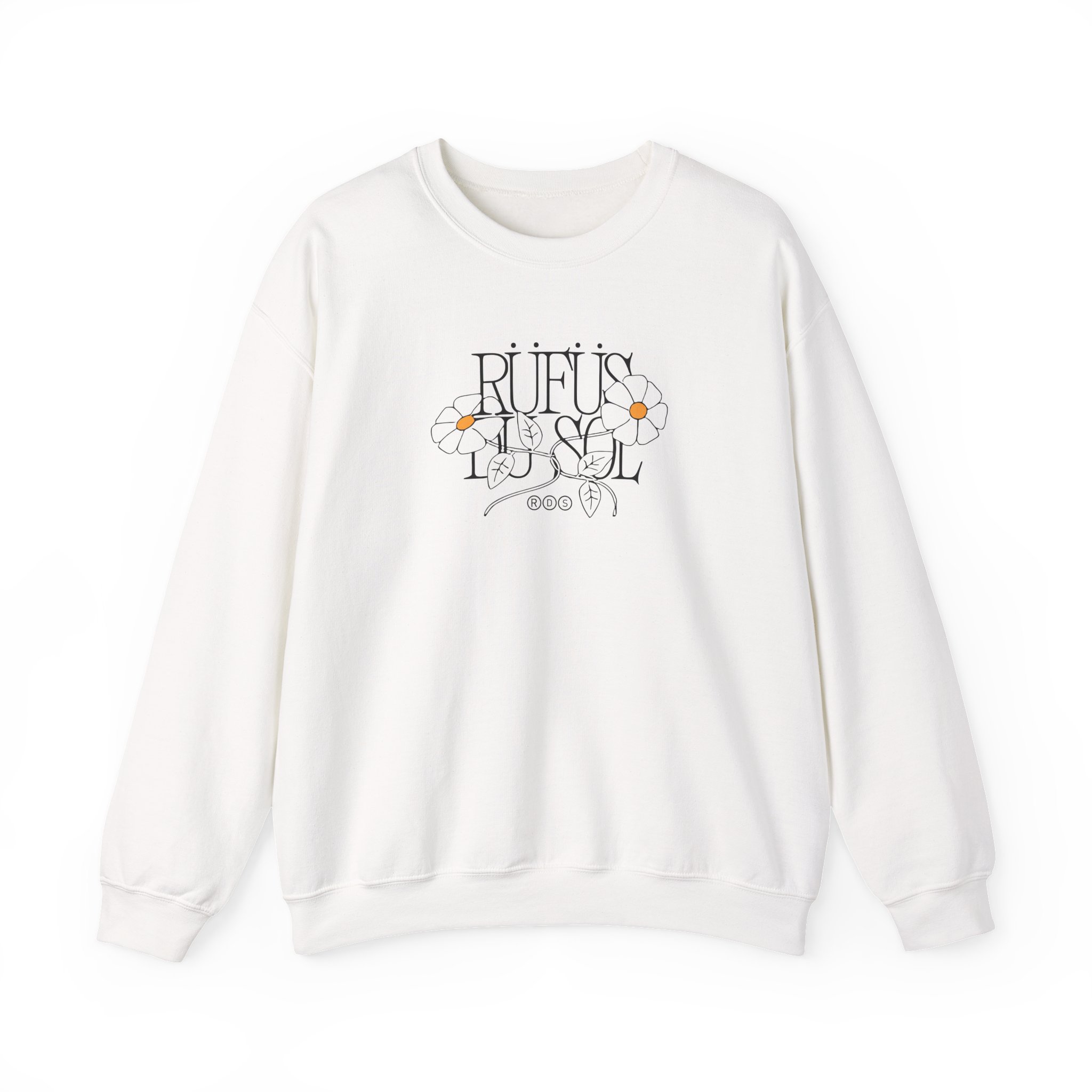 Rufus Du Sol Flower Ecru Unisex Heavy Blendâ„¢ Crewneck Sweatshirt