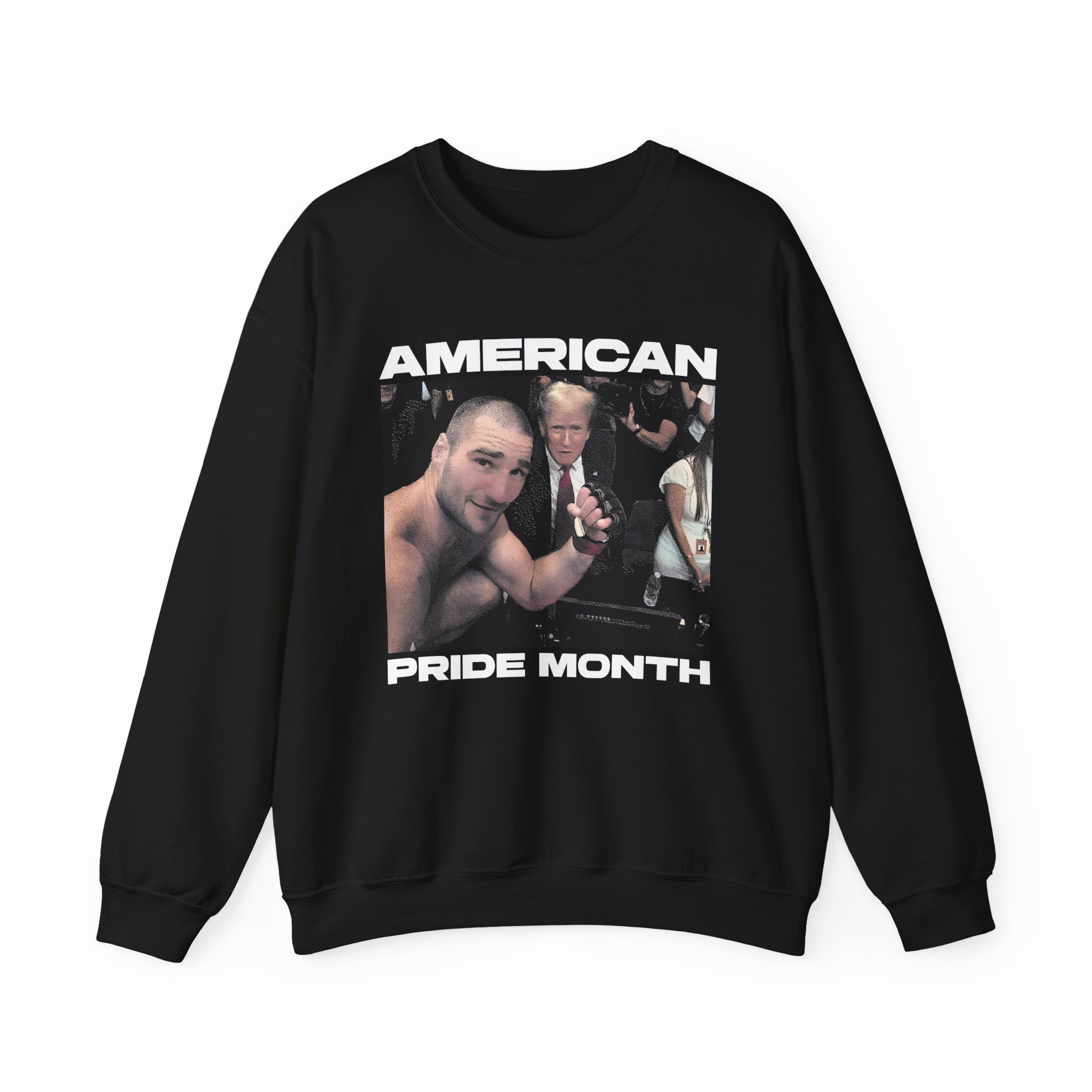 Sean Strickland American Pride Month Unisex Heavy Blendâ„¢ Crewneck Sweatshirt