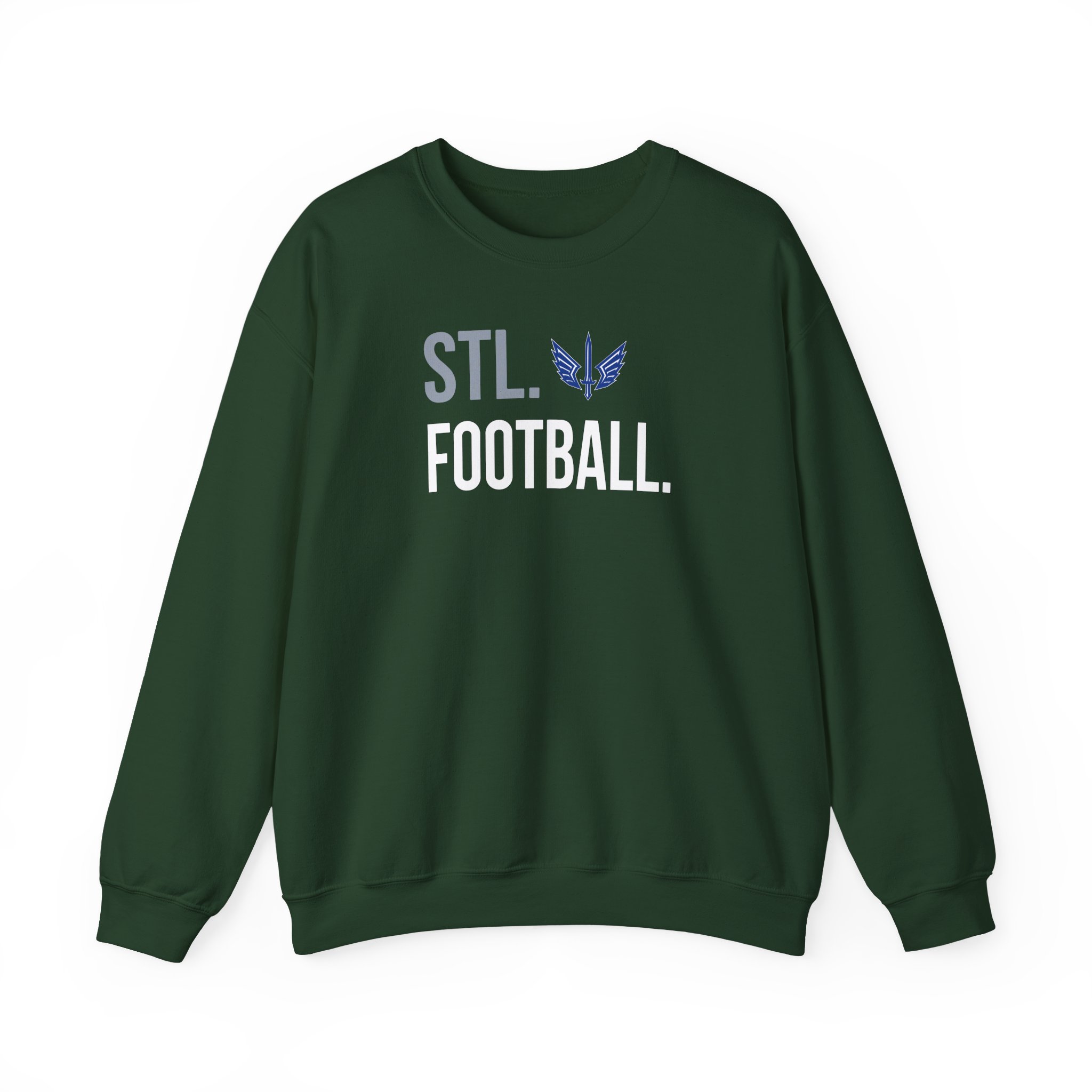 St. Louis Battlehawks 108 Stitches Football Spiral Unisex Heavy Blendâ„¢ Crewneck Sweatshirt