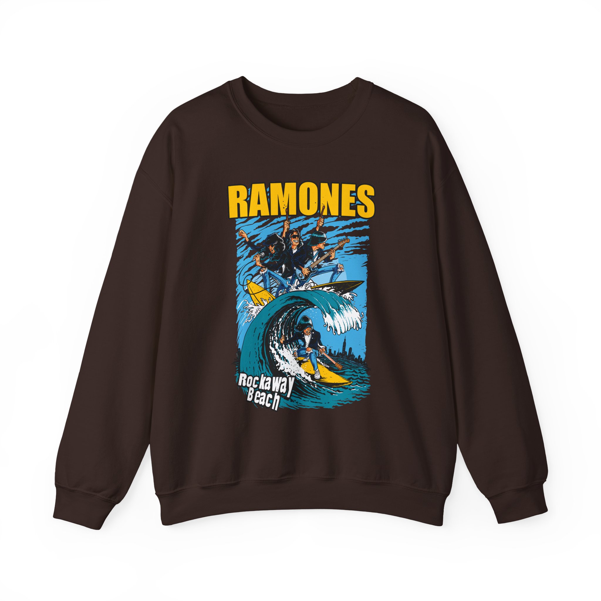 Ramones Rockaway Beach Unisex Heavy Blendâ„¢ Crewneck Sweatshirt