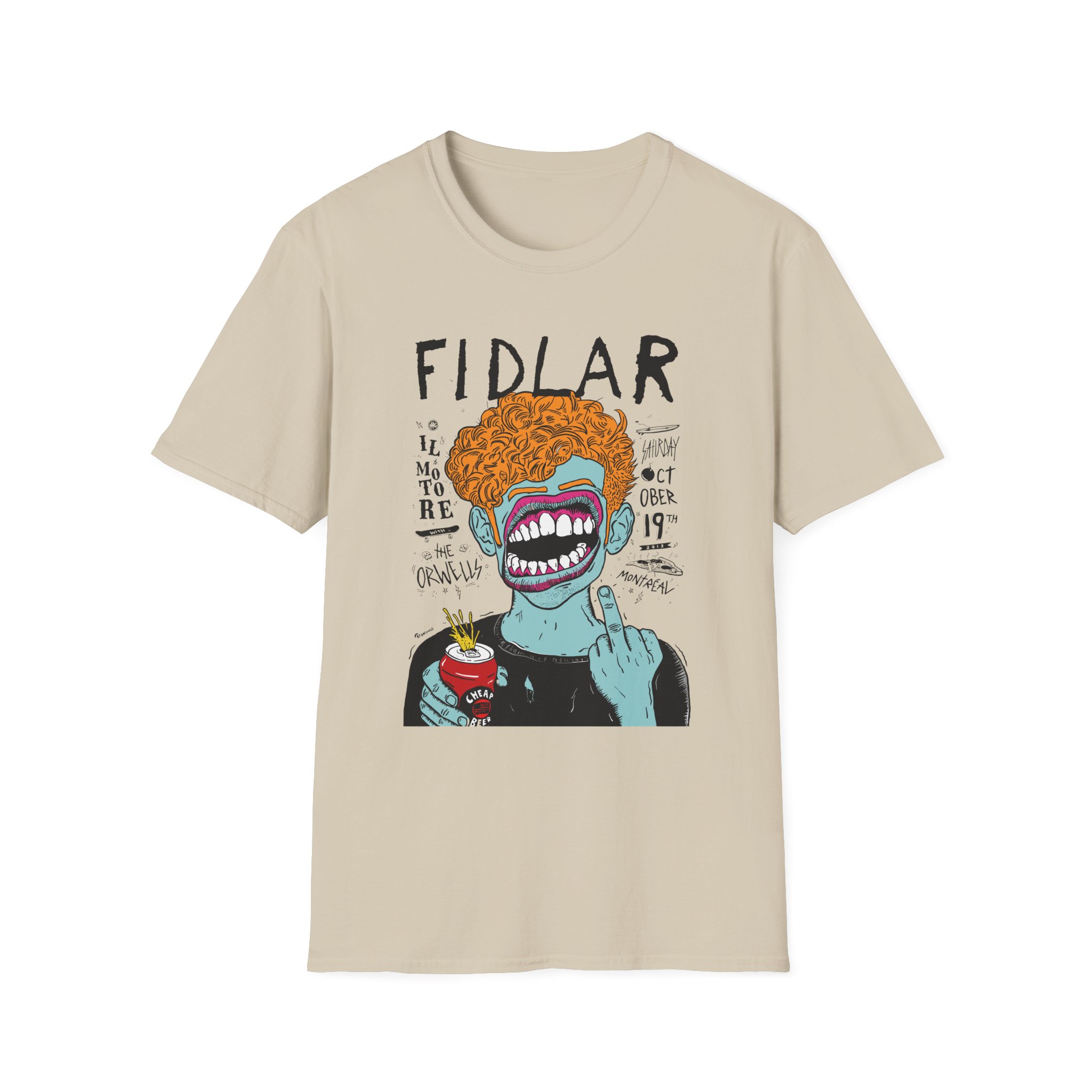 Fidlar Band Rock the Orwells Unisex Softstyle T-Shirt