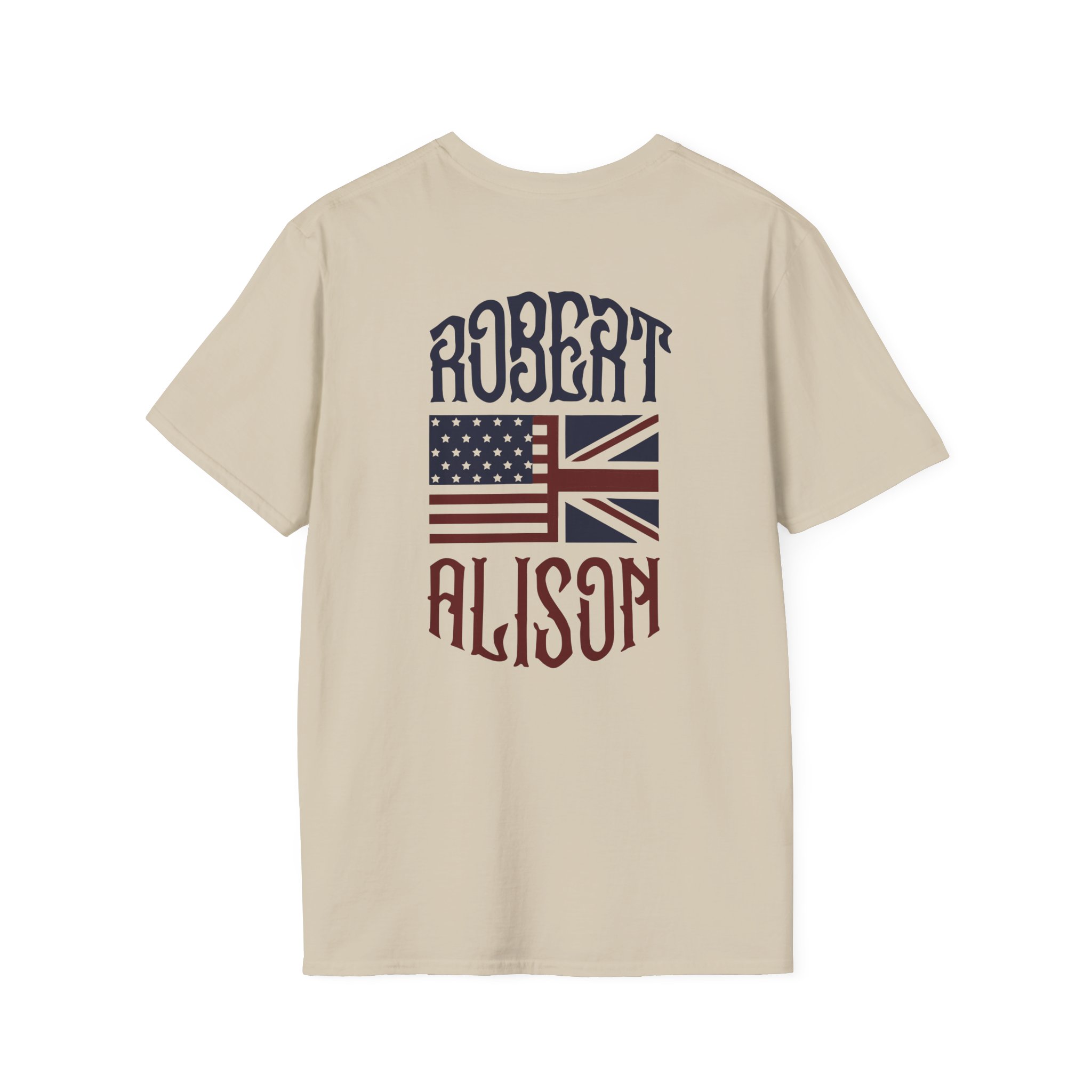 Robert Plant Inflated Type Unisex Softstyle T-Shirt