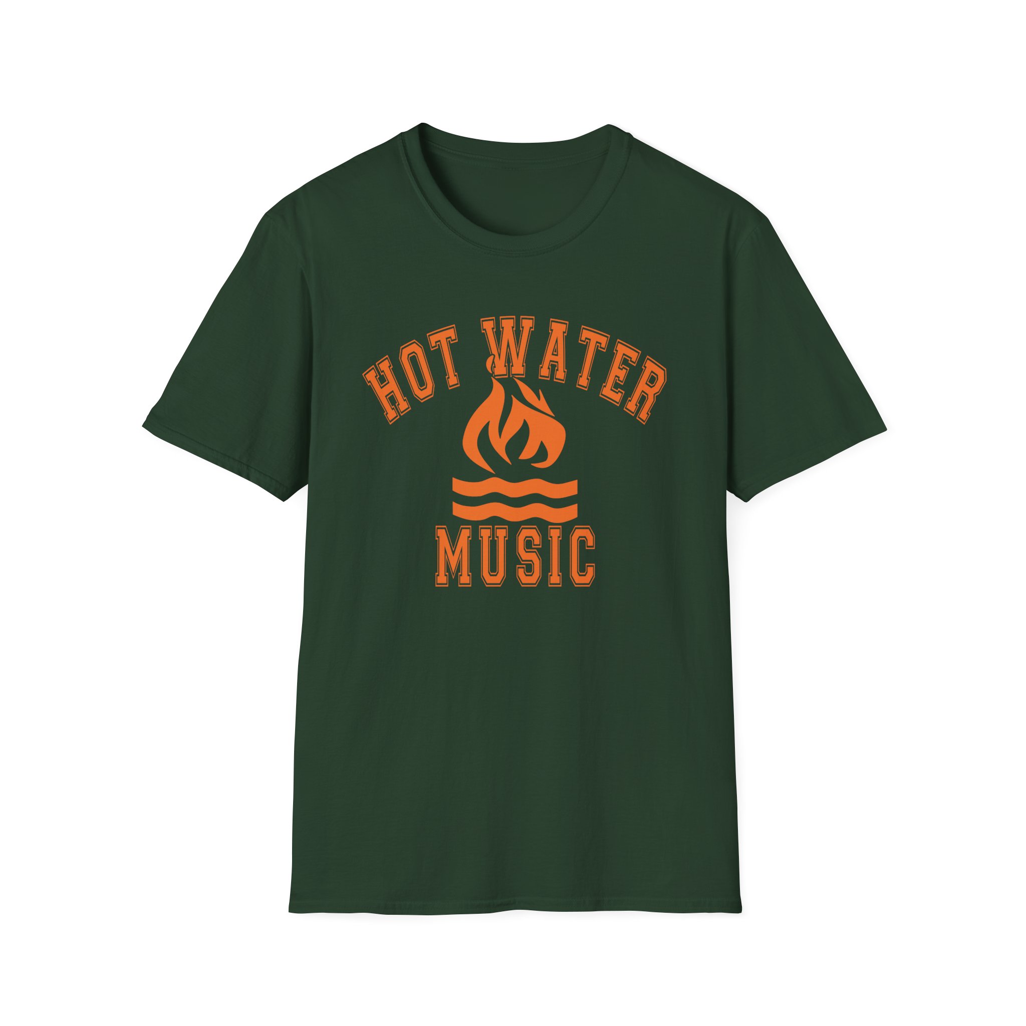 Hot Water Music College Flame Unisex Softstyle T-Shirt