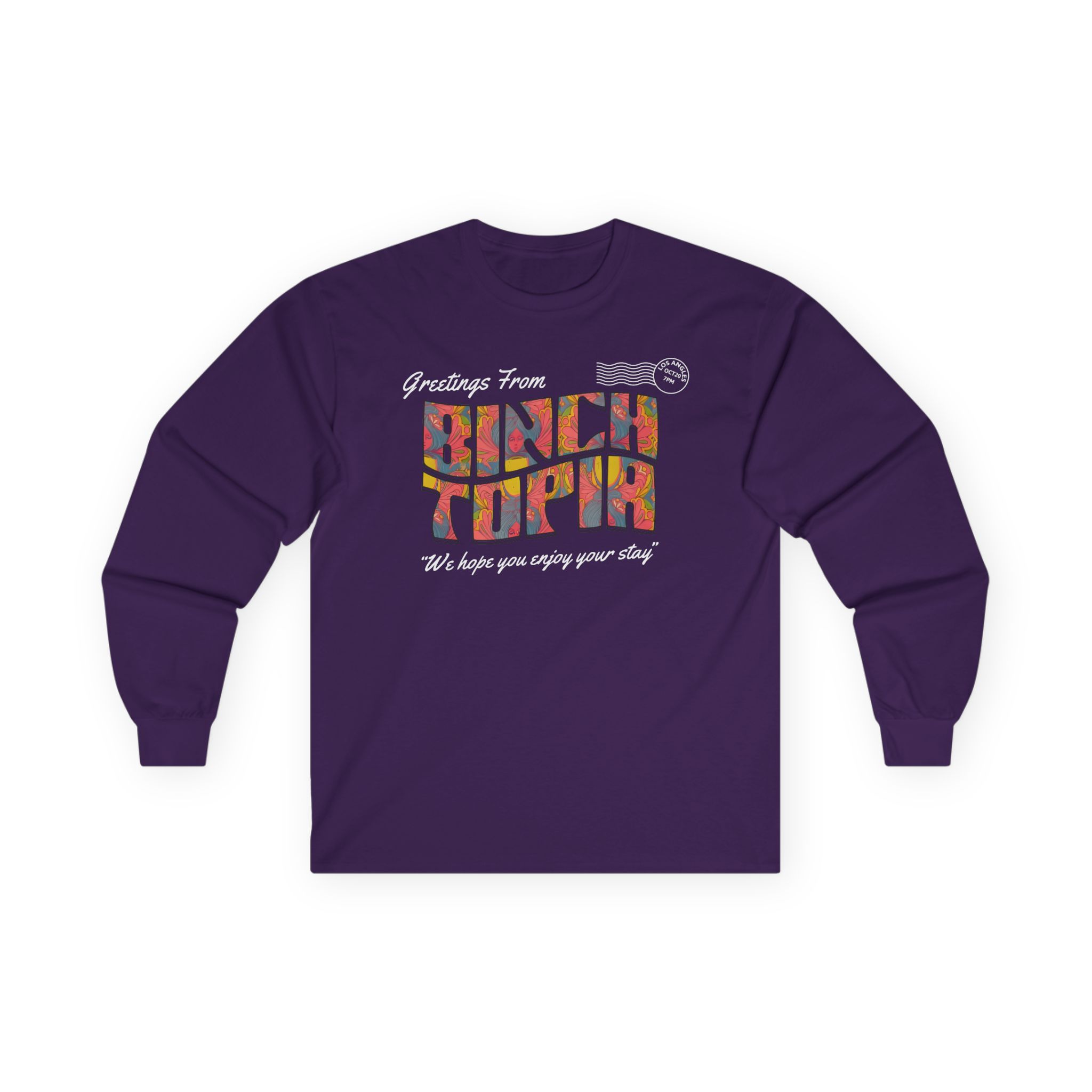 Binchtopia Postcard Unisex Ultra Cotton Long Sleeve Tee