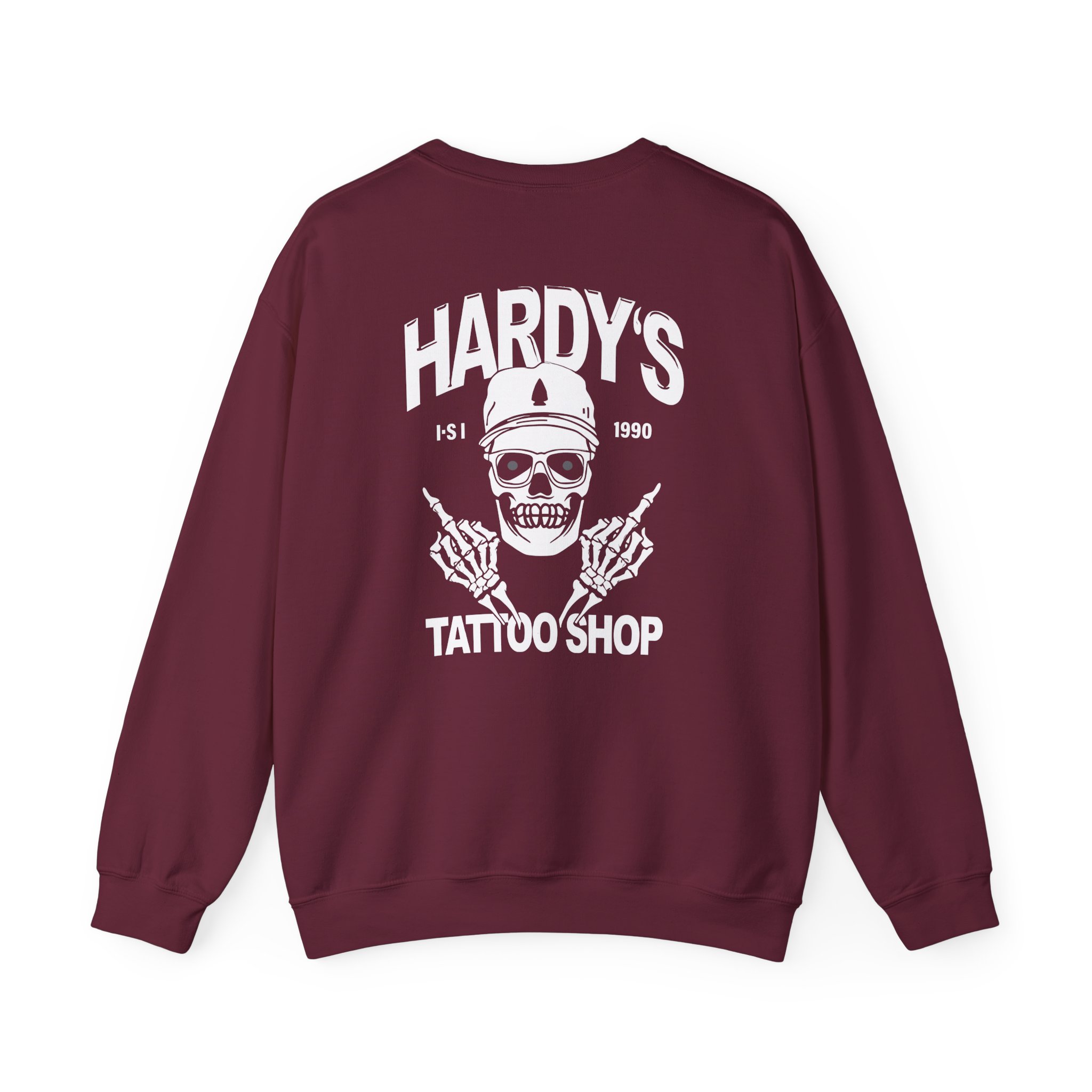Hardy Tattoo Shop Unisex Heavy Blendâ„¢ Crewneck Sweatshirt
