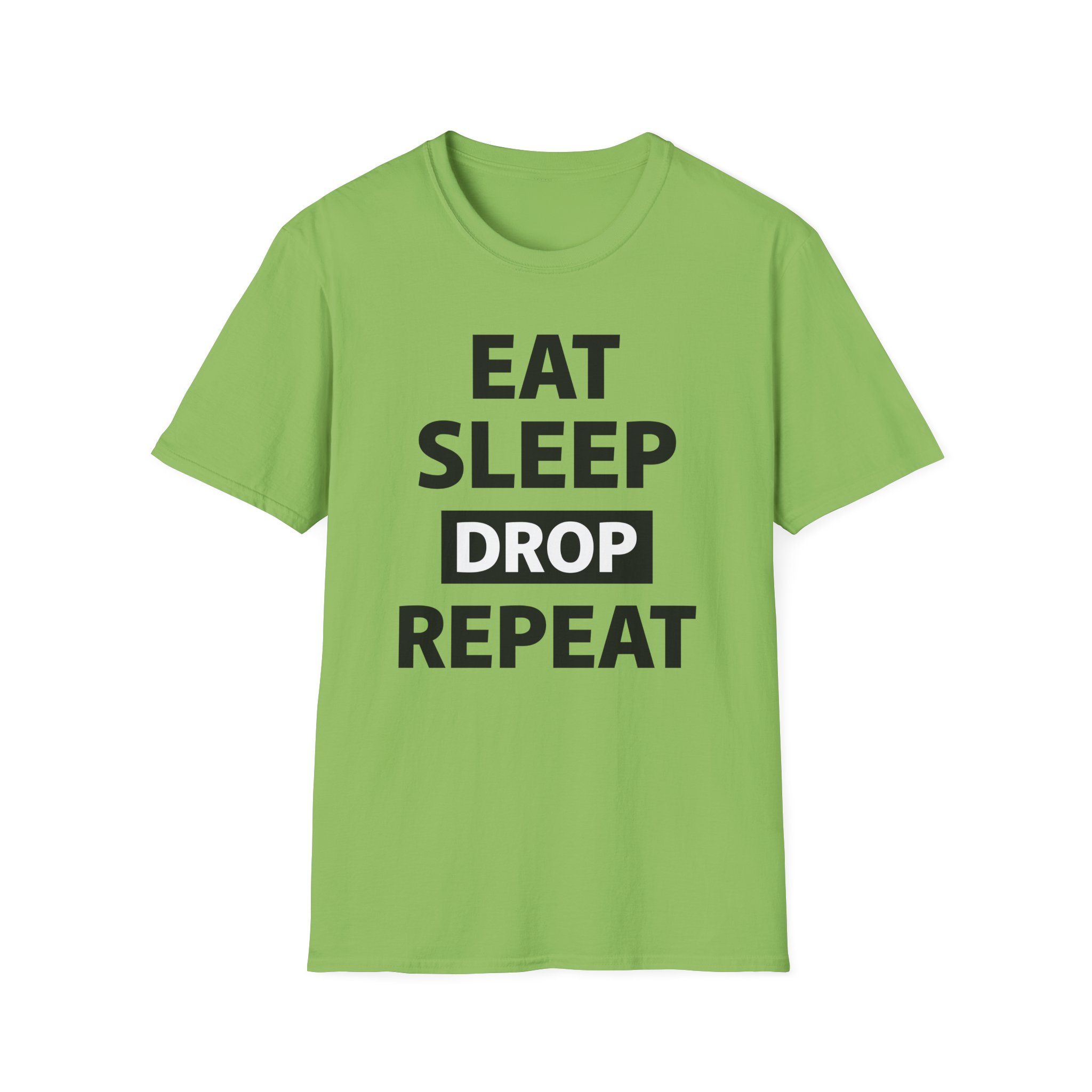 Morgz Eat Sleep Drop Repeat Unisex Softstyle T-Shirt