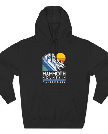 Mammoth Mountain California Three-Panel Fleece Hoodie