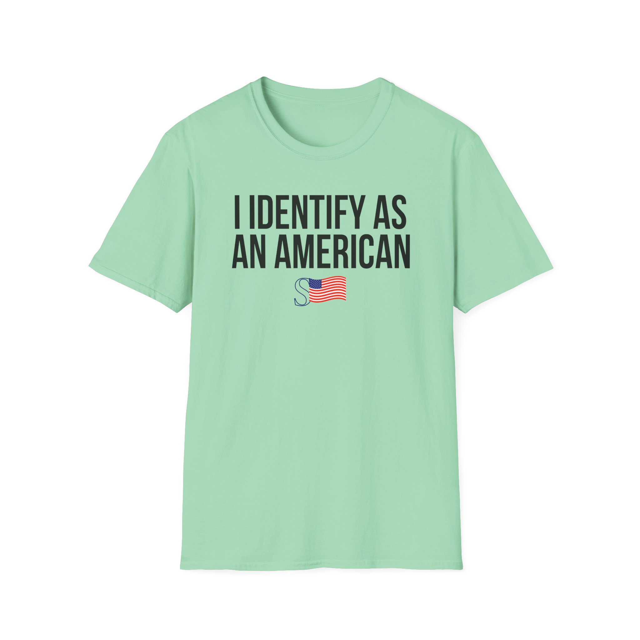 Sean Strickland I Identify as an American Unisex Softstyle T-Shirt