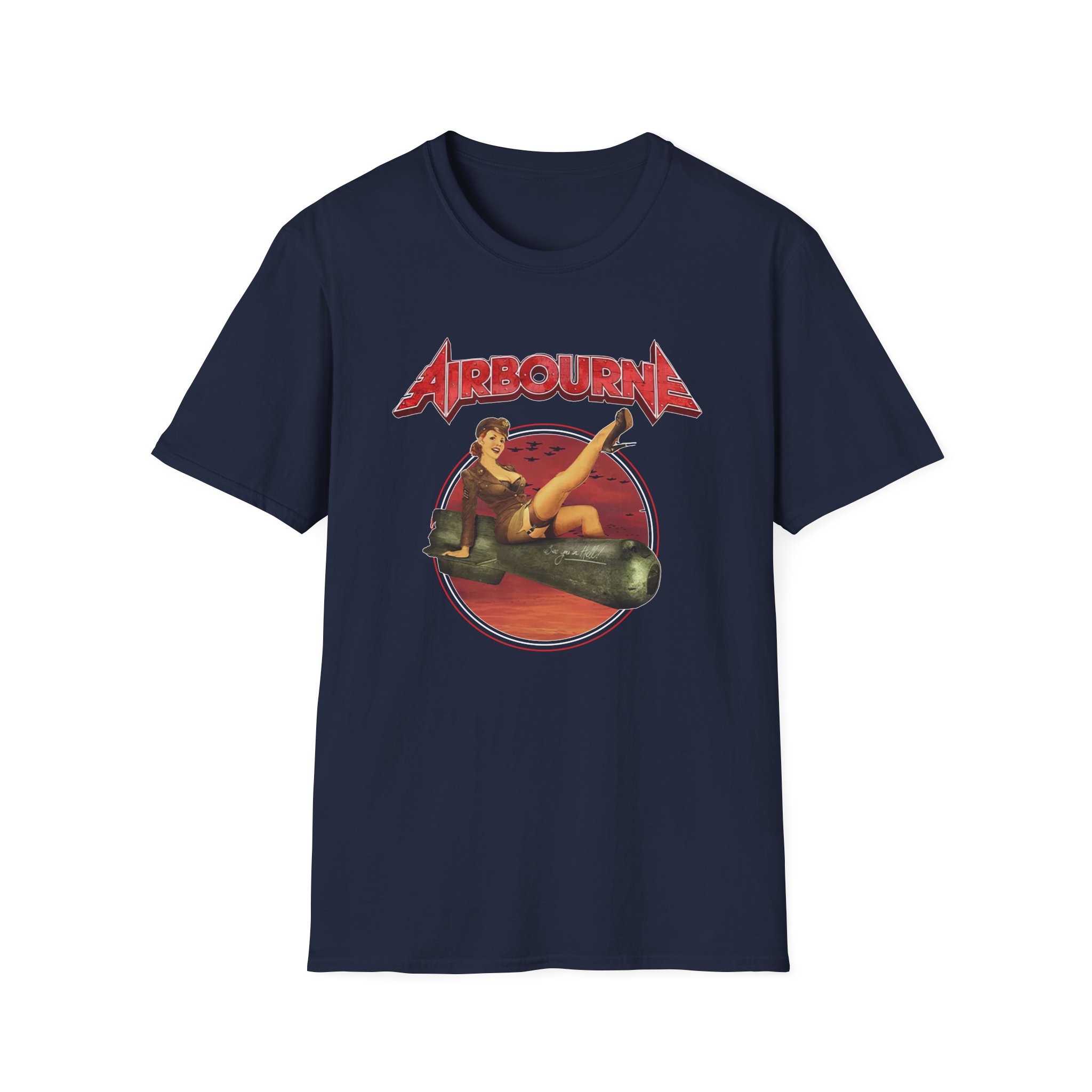 Airbourne Bomb Girl Unisex Softstyle T-Shirt