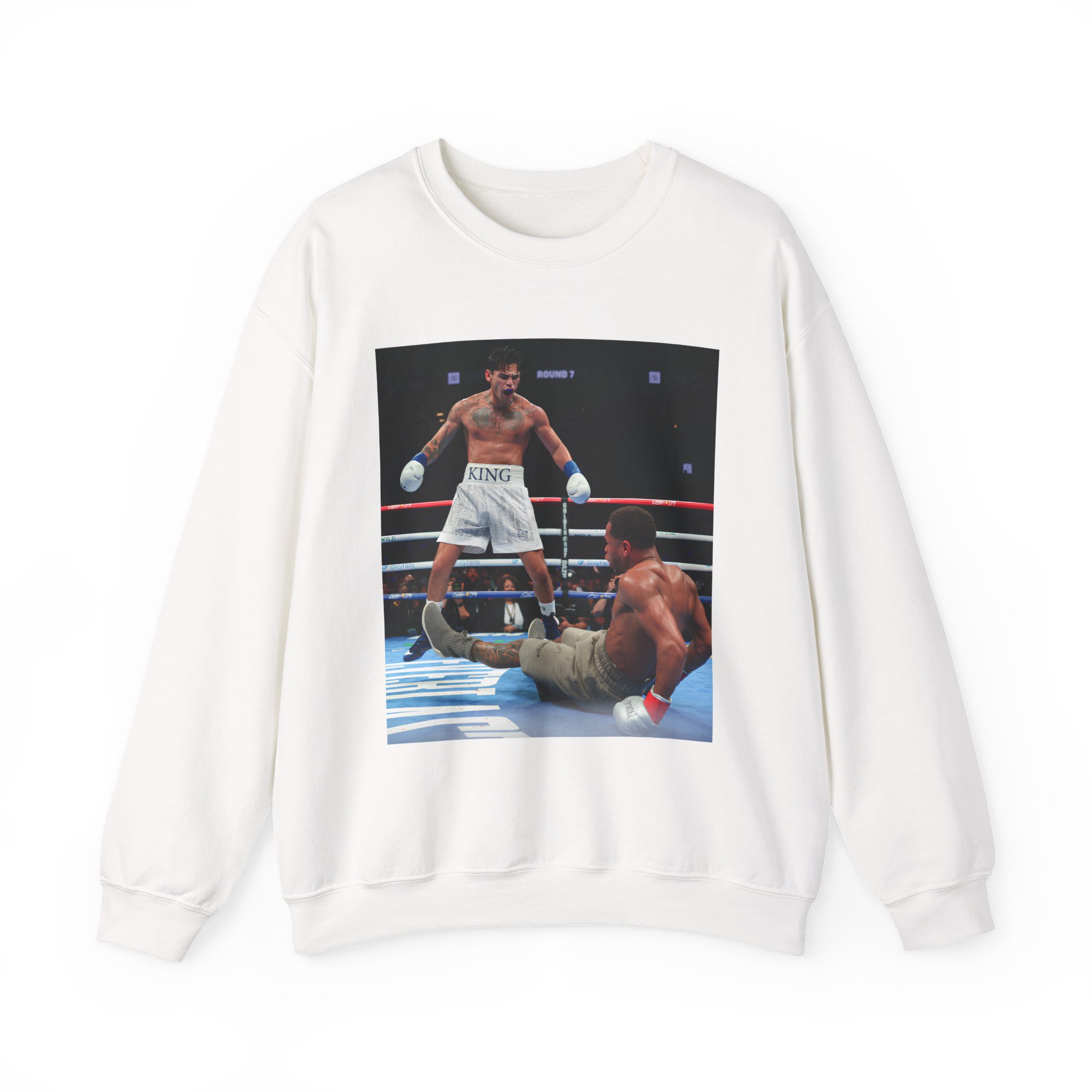 Ryan Garcia Knocks Down Devin Haney Unisex Heavy Blendâ„¢ Crewneck Sweatshirt
