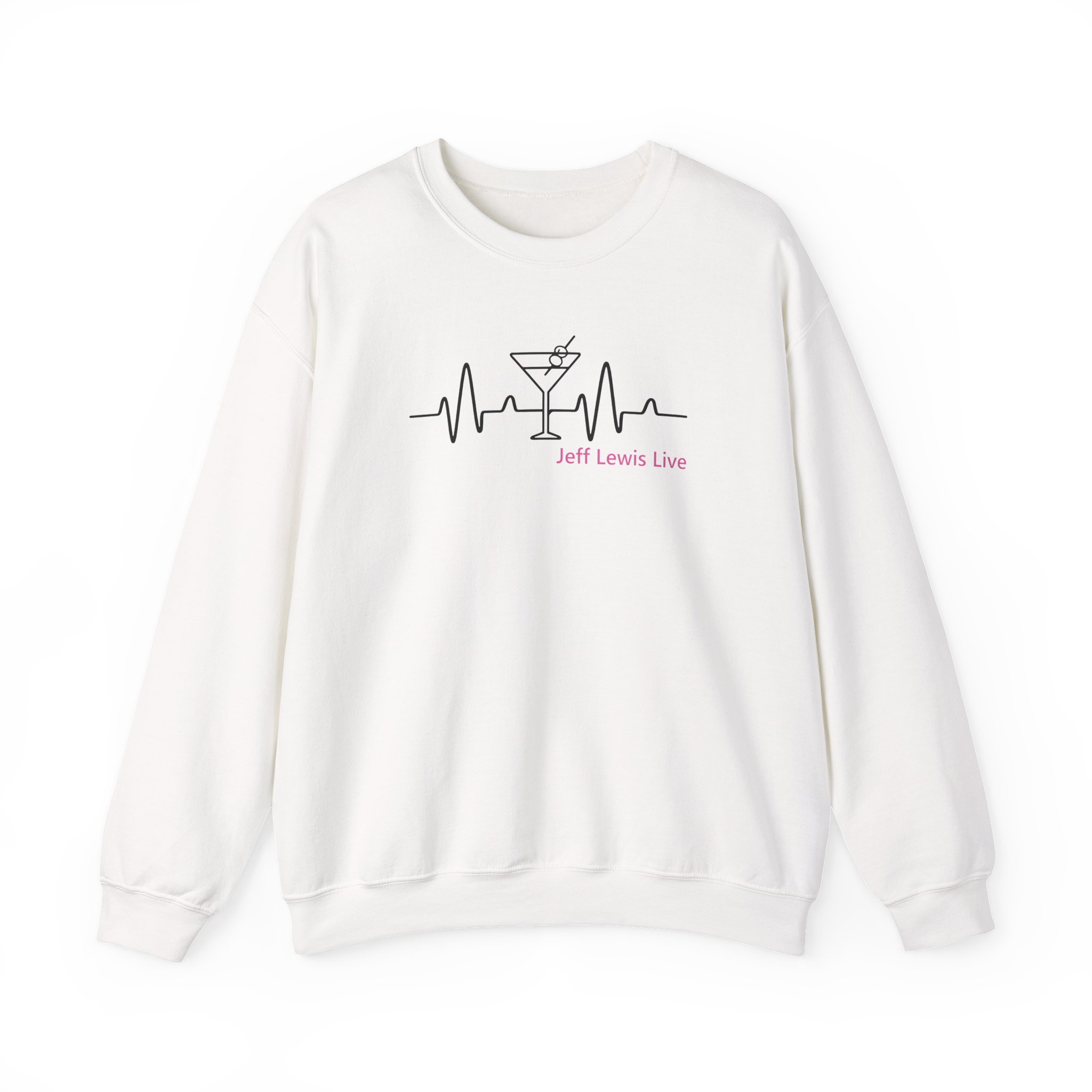 Jeffrey Lewis Jll Martini Heartbeat Unisex Heavy Blendâ„¢ Crewneck Sweatshirt