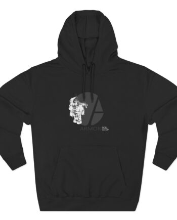 Armor for Sleep Robot on Three-panel Fleece Hoodie
