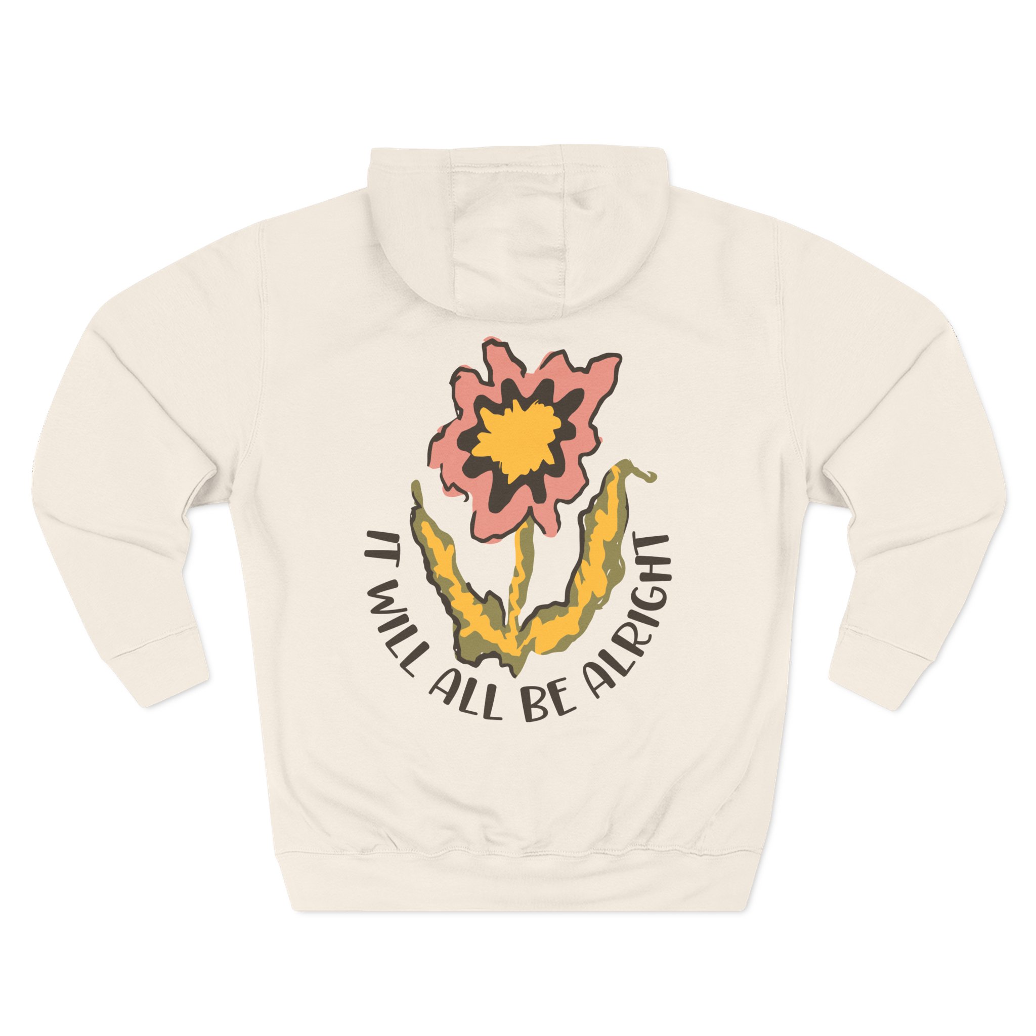 Riderkoo Funny Way of Life Three-Panel Fleece Hoodie