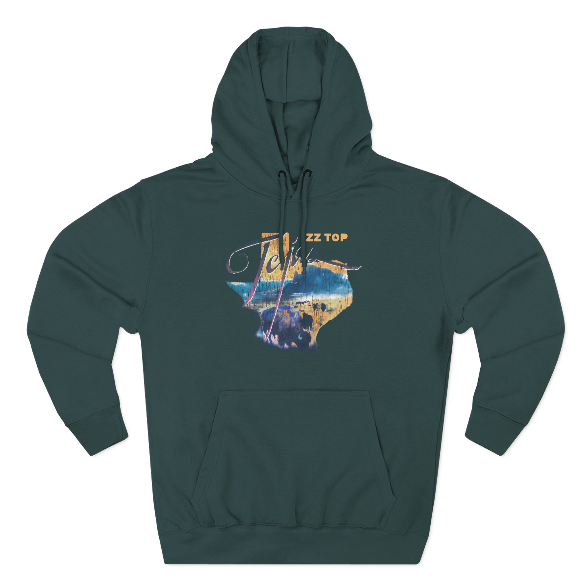 ZZ Top Tejas Three-Panel Fleece Hoodie