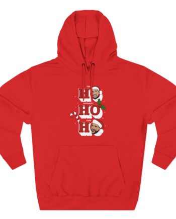 Ho Ho Ho Basement Yard Three-Panel Fleece Hoodie