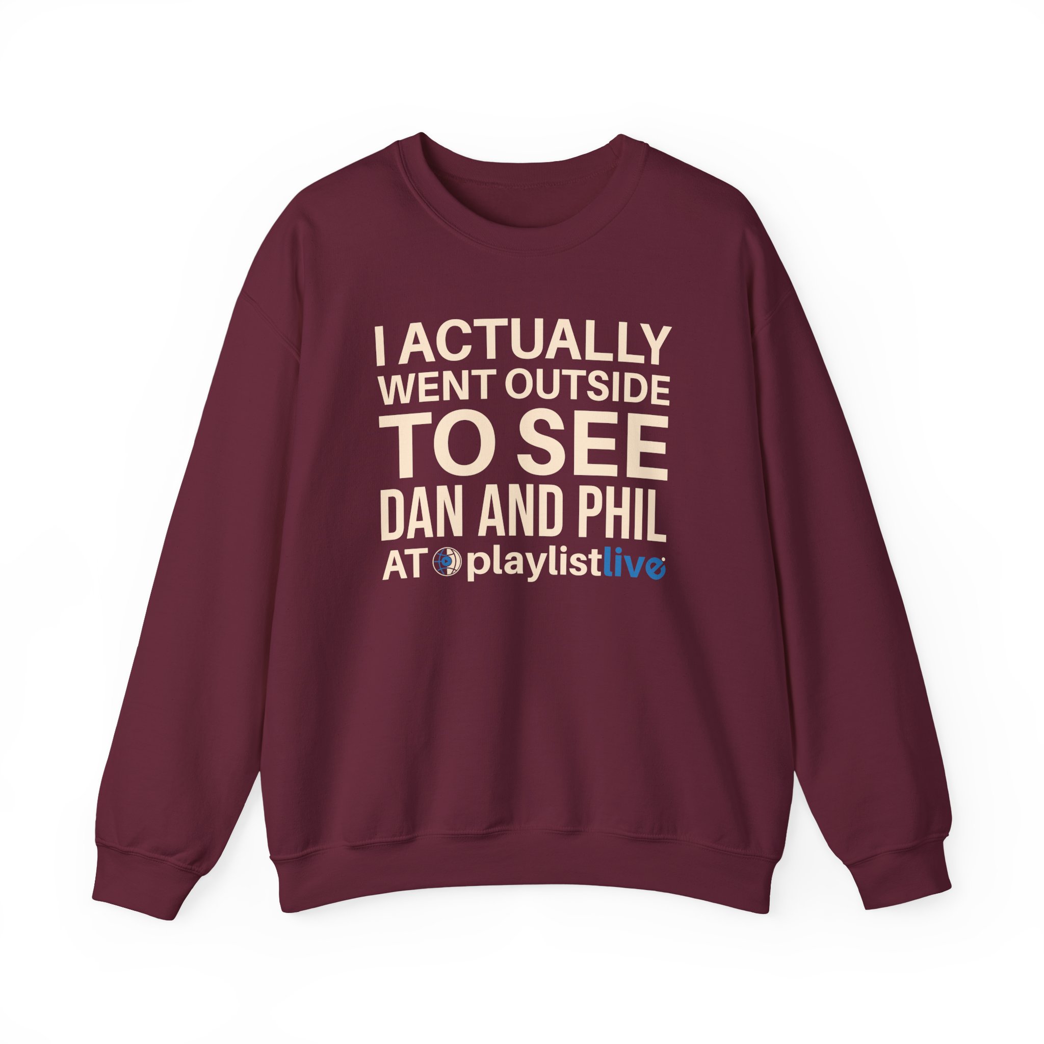 Dan and Phil Actually Went Outside to See Dan and Phil at Playlist Live Unisex Heavy Blendâ„¢ Crewneck Sweatshirt