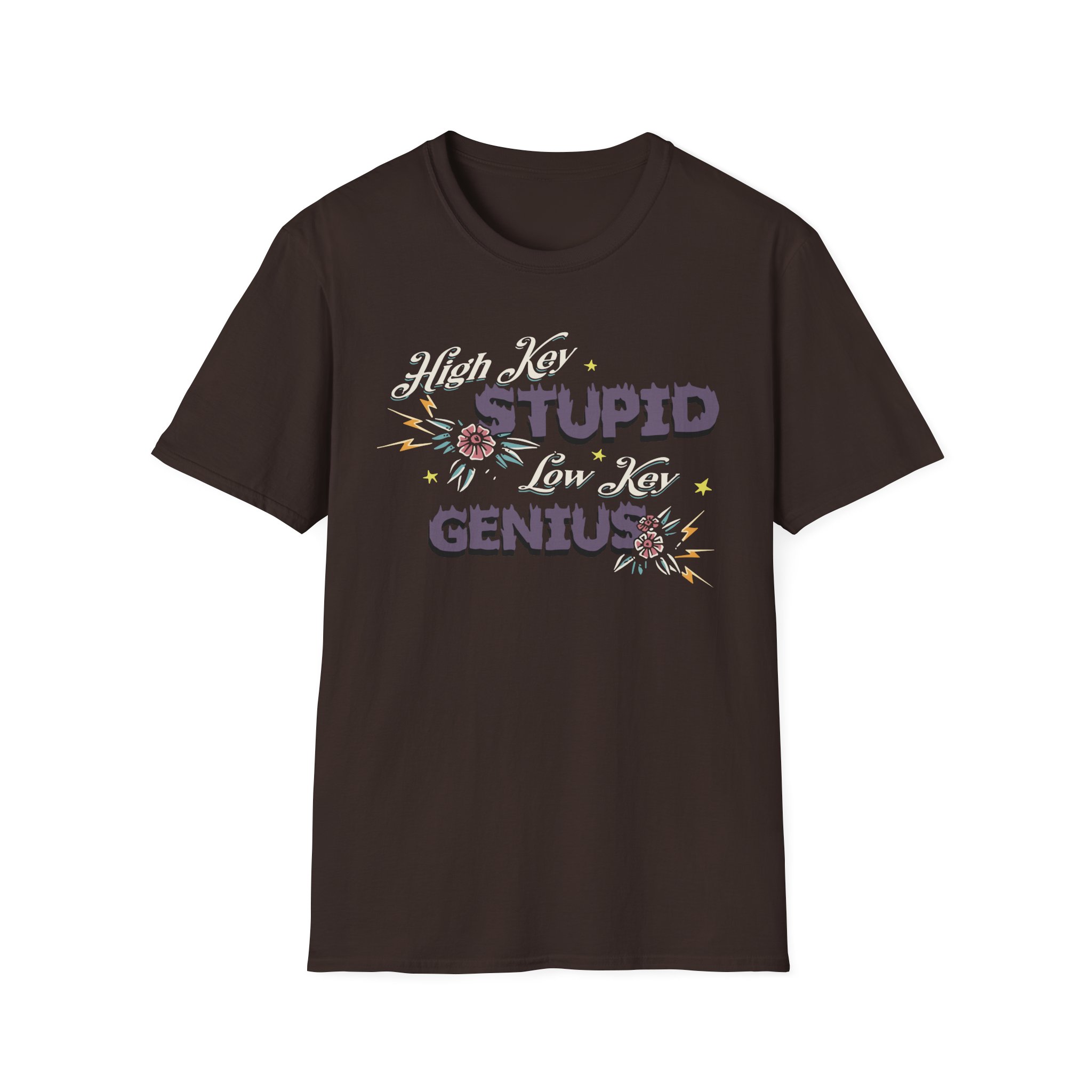 Kallmekris High Key Stupid Genius Unisex Softstyle T-Shirt