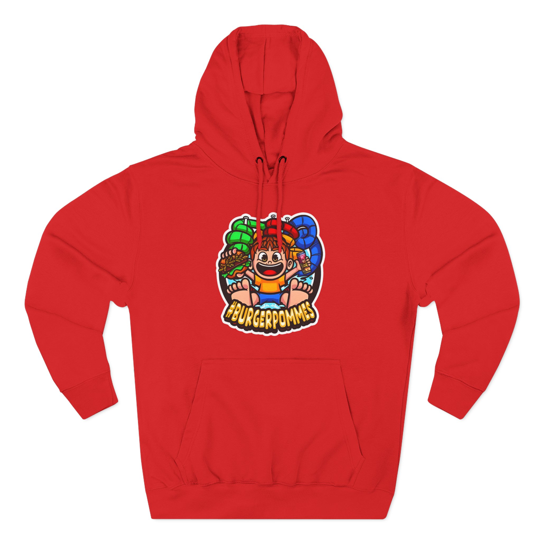 Burger Pommes Three-Panel Fleece Hoodie