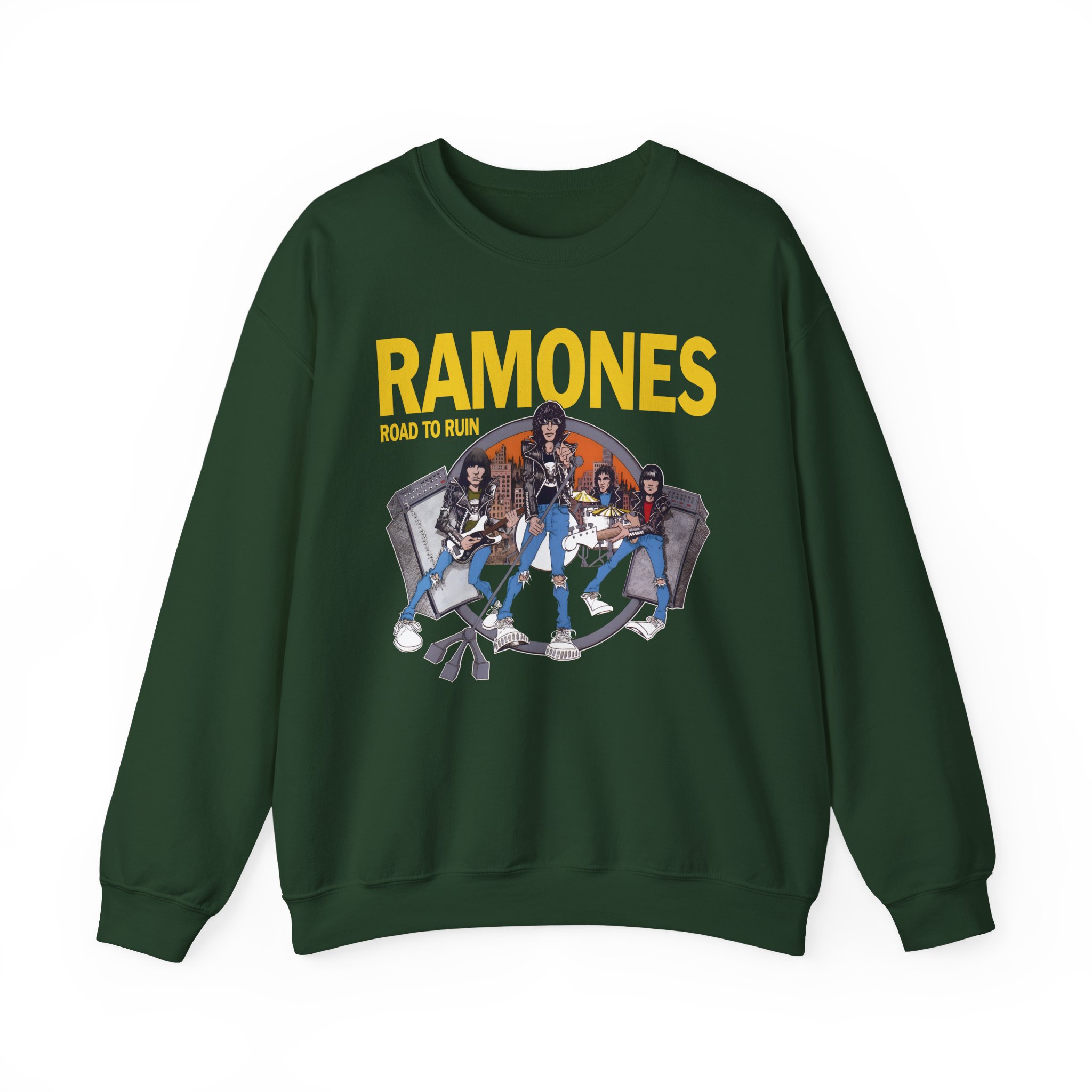 Ramones Ramones I Wanna Be Sedated Unisex Heavy Blendâ„¢ Crewneck Sweatshirt