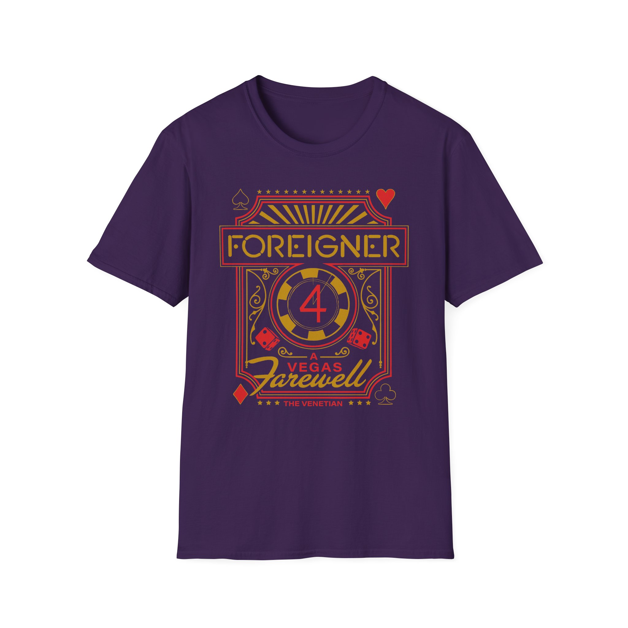 Foreigner Vegas Event Unisex Softstyle T-Shirt