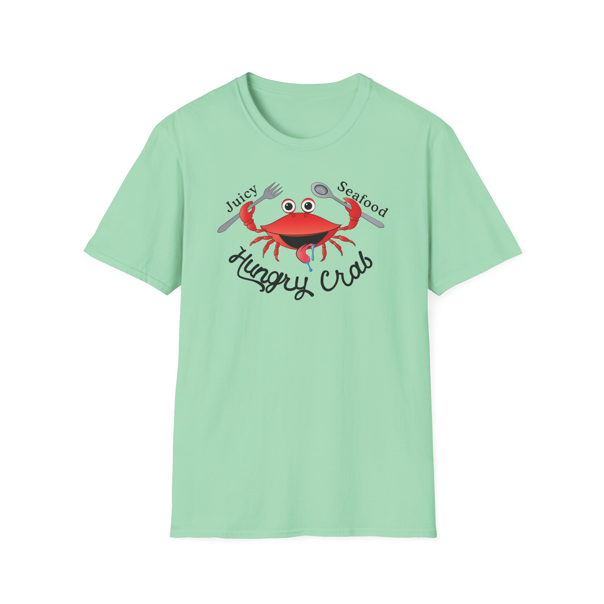 Hungry Box Hungry Crab Juicy Seafood Unisex Softstyle T-Shirt