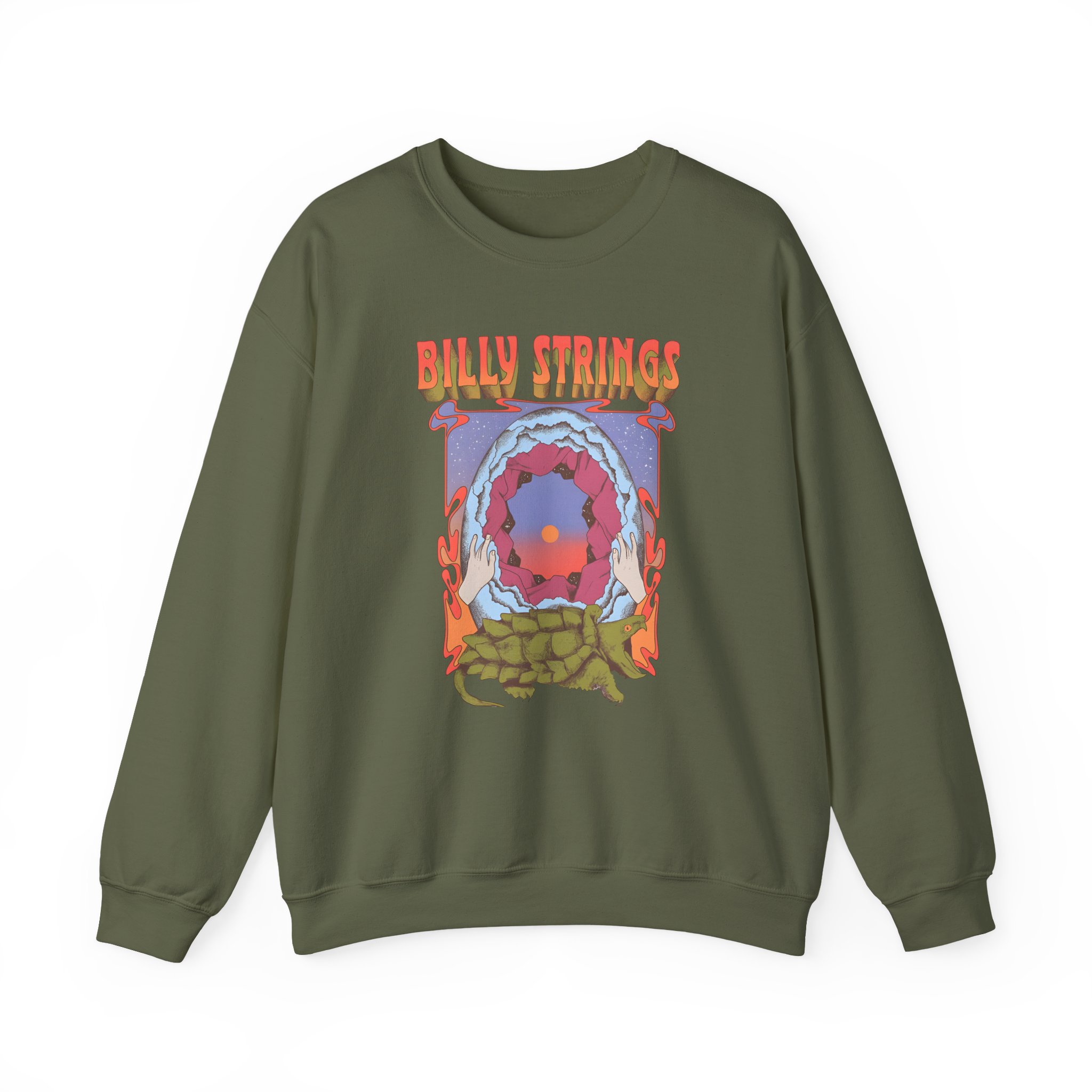Billy Strings Snapping Turtle Unisex Heavy Blendâ„¢ Crewneck Sweatshirt