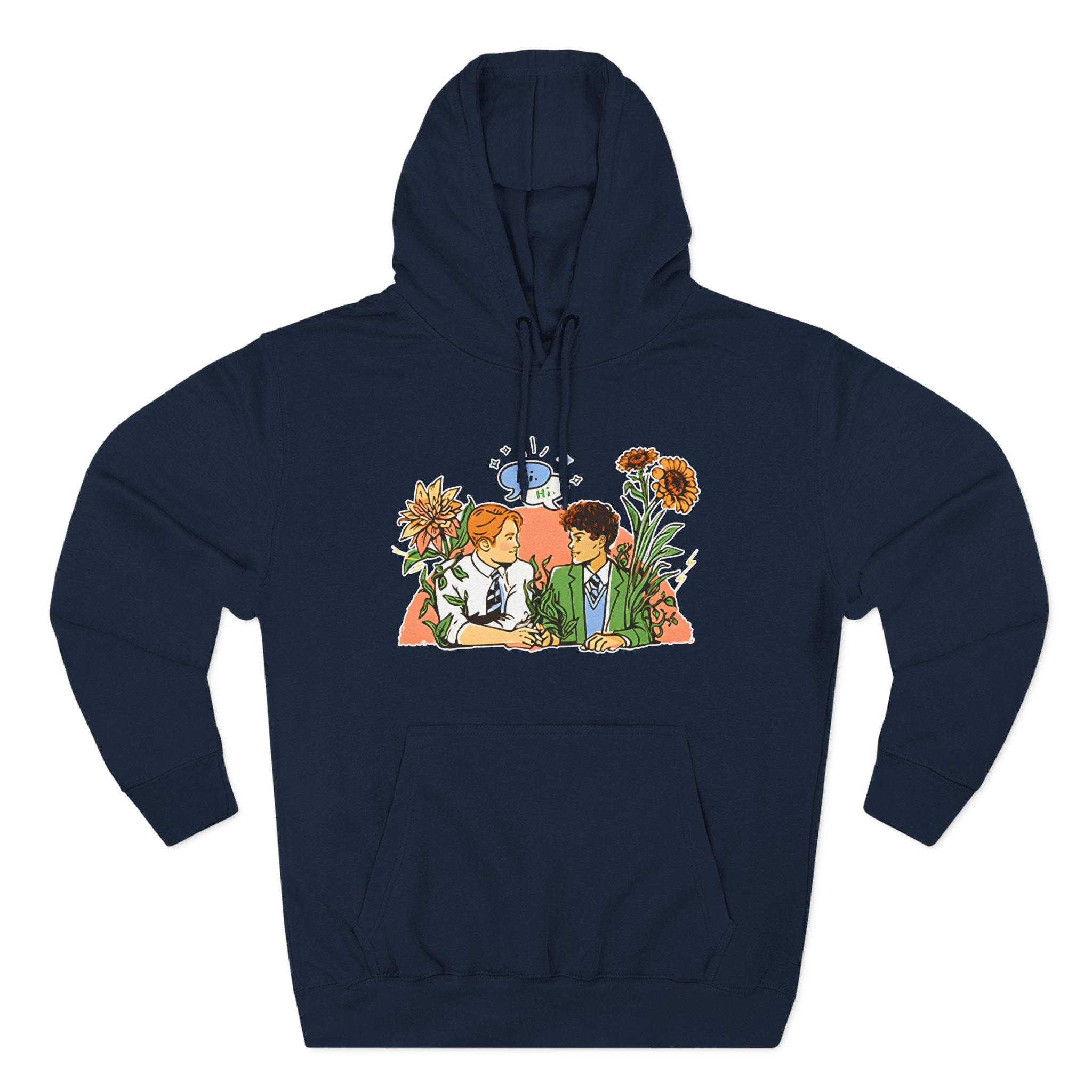 Heartstopper Nick & Charlie Three-Panel Fleece Hoodie