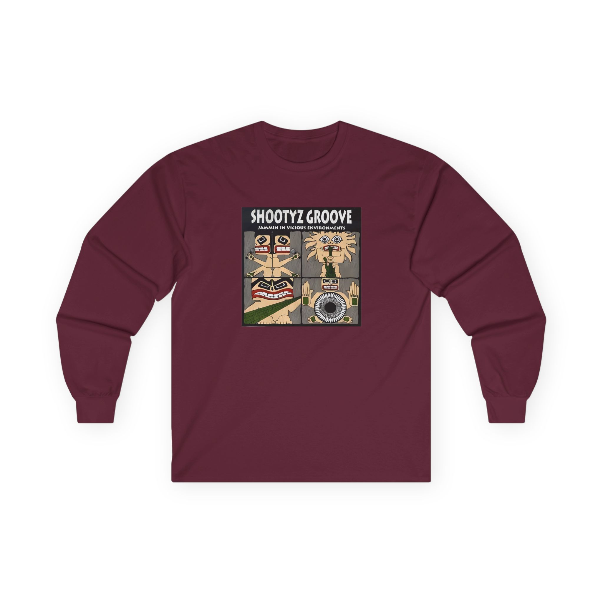 Shootyz Groove Jammin in Vicious Environments Album Cover Unisex Ultra Cotton Long Sleeve Tee