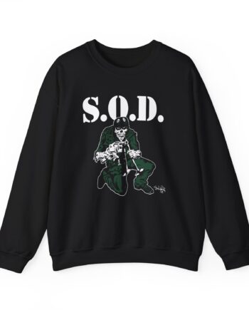 Stormtroopers of Death S.o.d. Schism Tour "85" Speak English or Die Unisex Heavy Blend™ Crewneck Sweatshirt