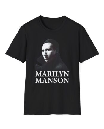 Marilyn Manson Face Unisex Softstyle T-Shirt