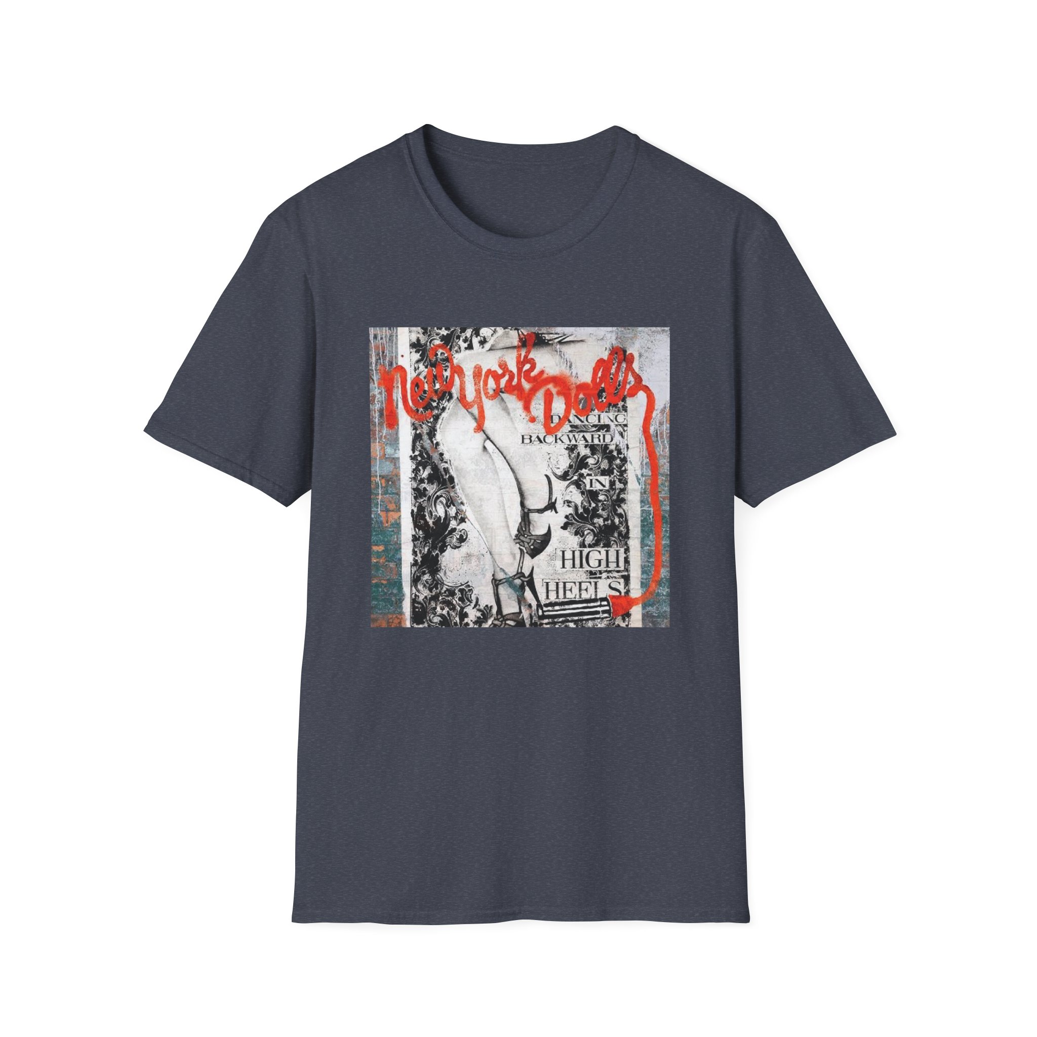 New York Dolls Dancing Backward Album Unisex Softstyle T-Shirt