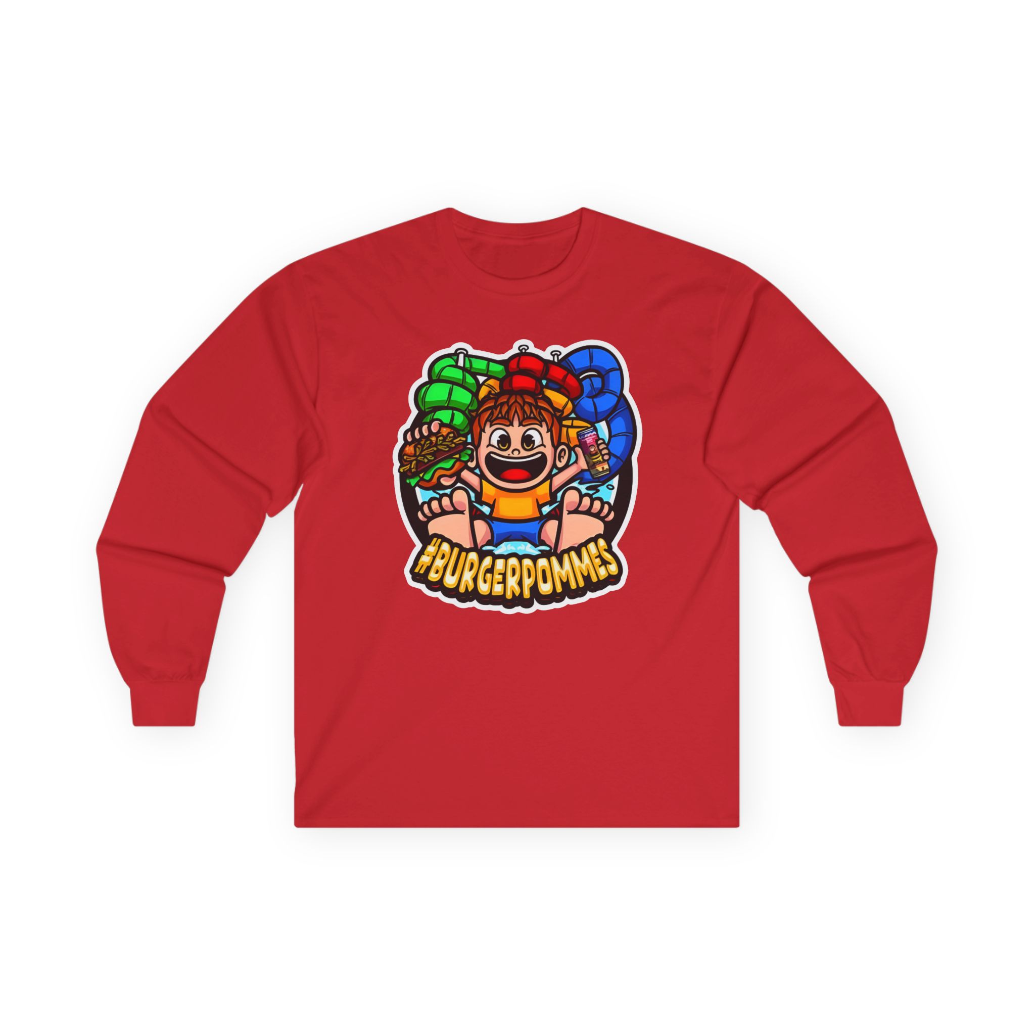 Burger Pommes Unisex Ultra Cotton Long Sleeve Tee
