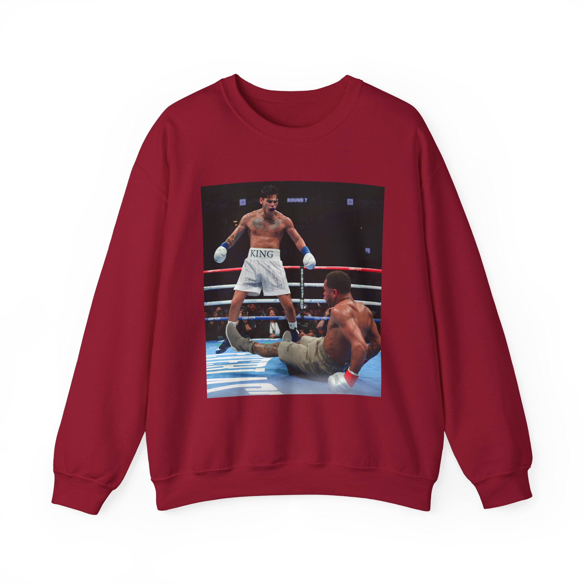 Ryan Garcia Knocks Down Devin Haney Unisex Heavy Blendâ„¢ Crewneck Sweatshirt