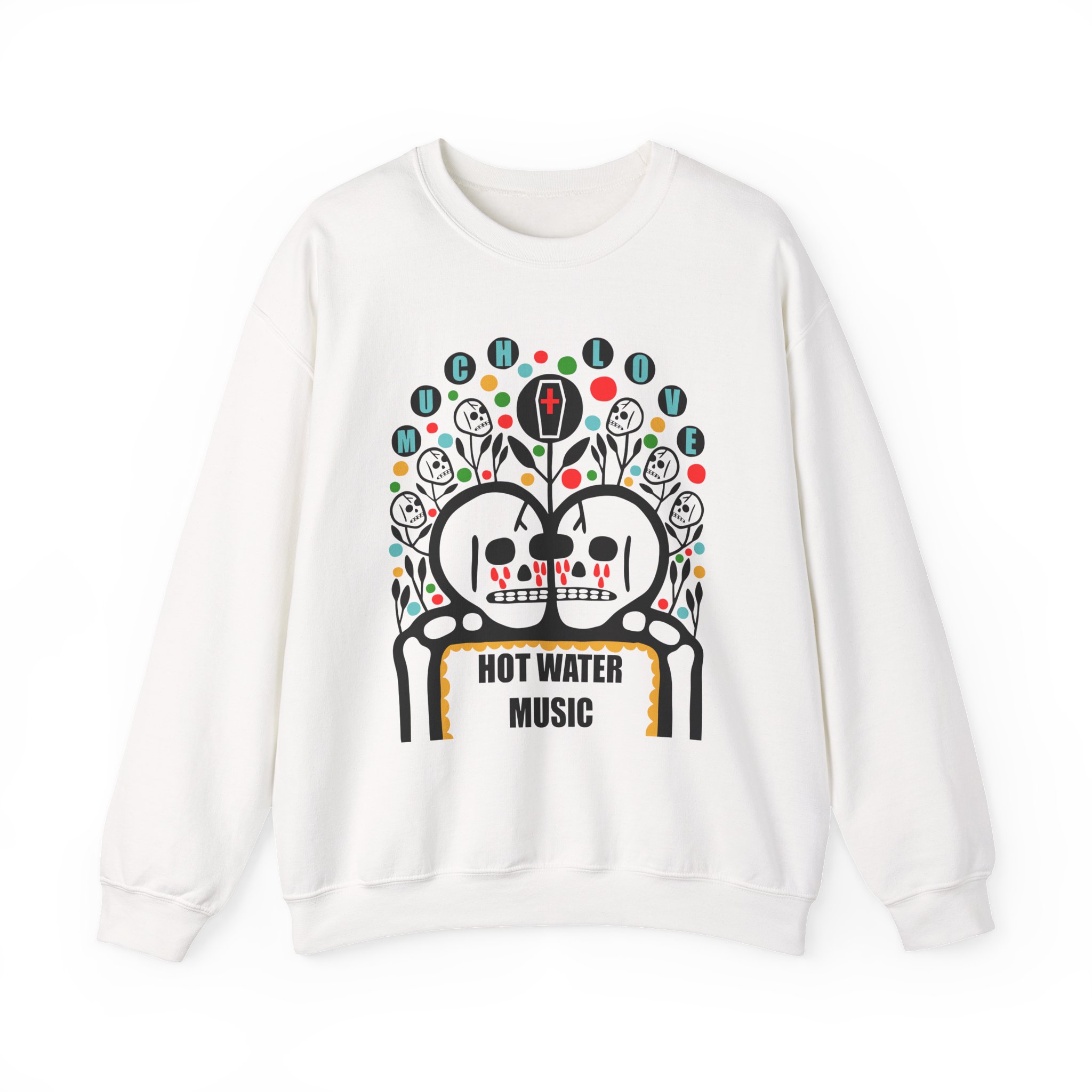 Hot Water Music Much Love Unisex Heavy Blendâ„¢ Crewneck Sweatshirt