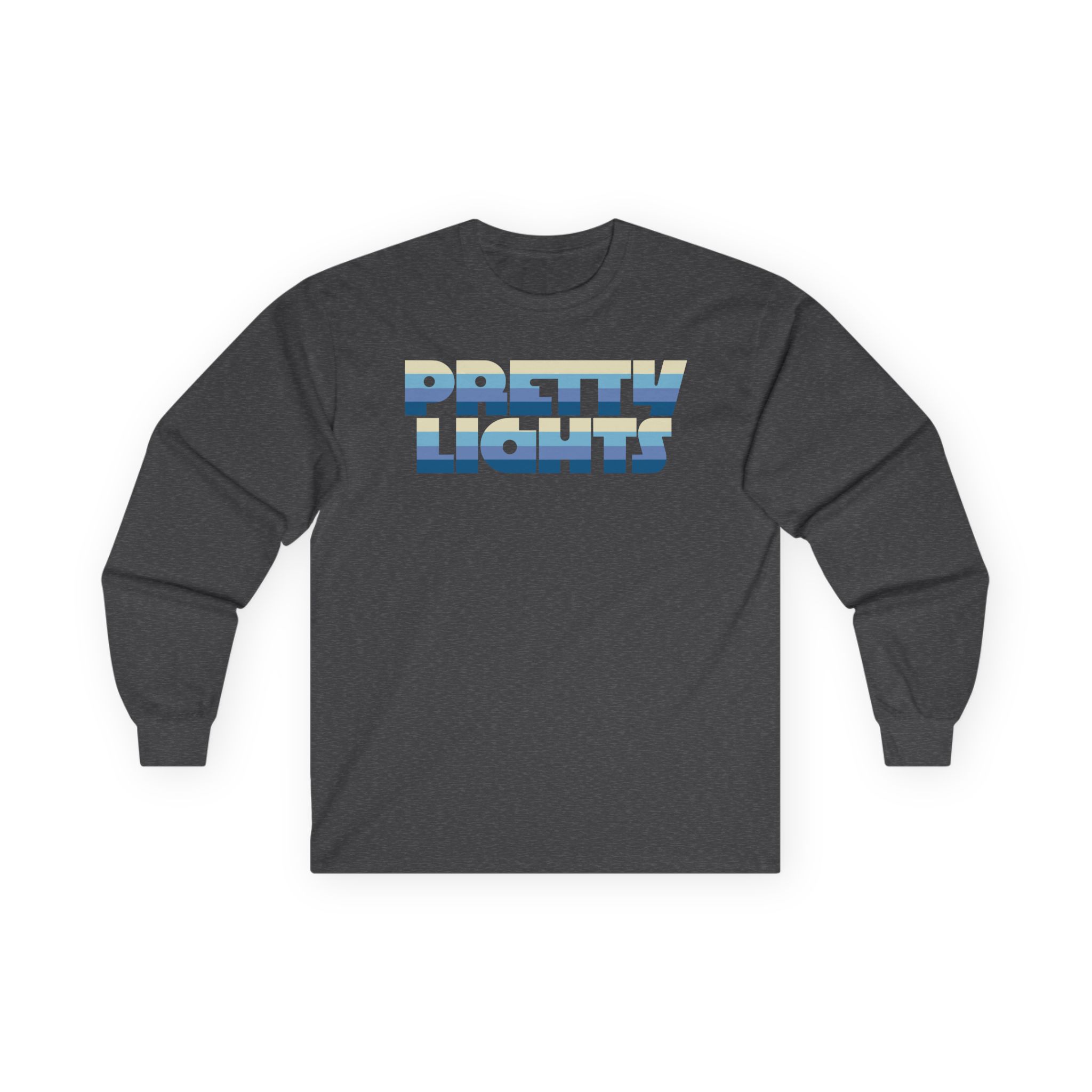 Pretty Lights Striped Logo Unisex Ultra Cotton Long Sleeve Tee