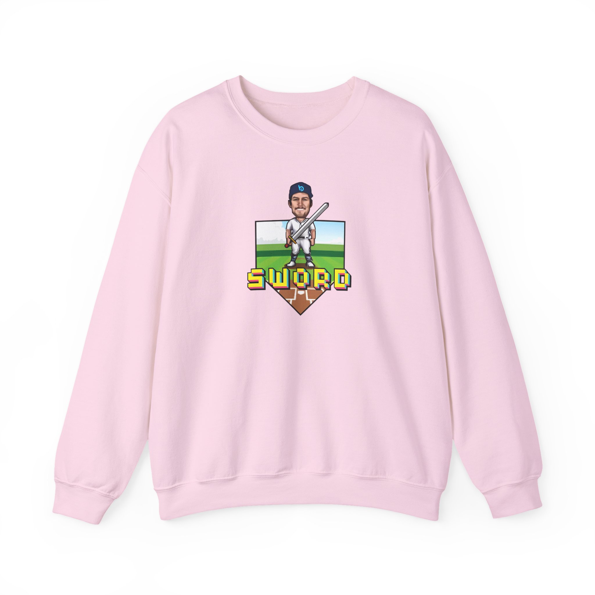 Trevor Bauer Sword Pixel Art Unisex Heavy Blendâ„¢ Crewneck Sweatshirt
