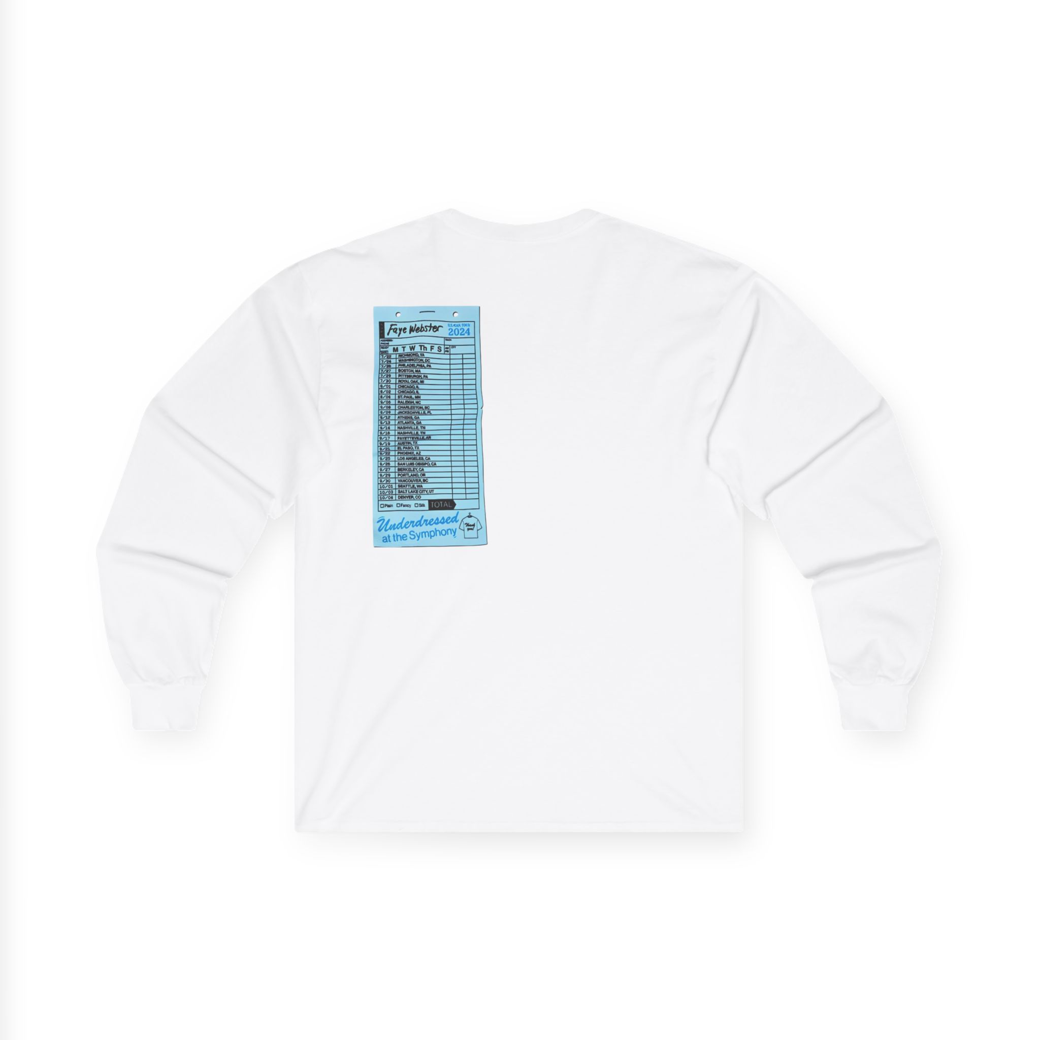 Faye Webster Underdressed at the Symphony 2024 Tour Unisex Ultra Cotton Long Sleeve Tee