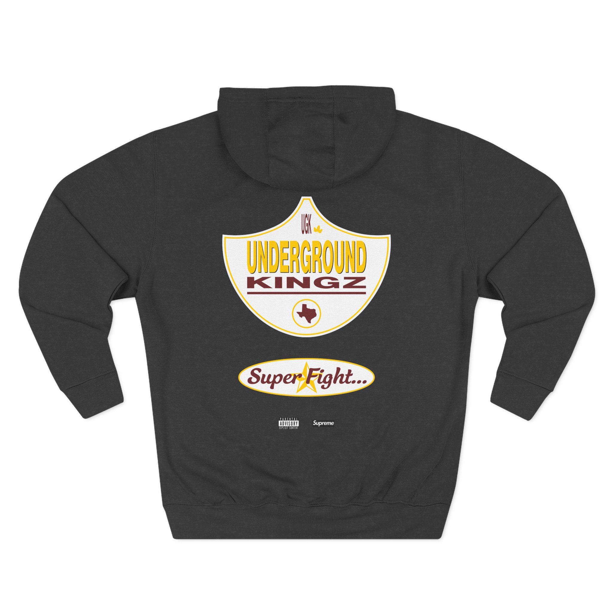 UGK Super Tight Album Logo Three-Panel Fleece Hoodie