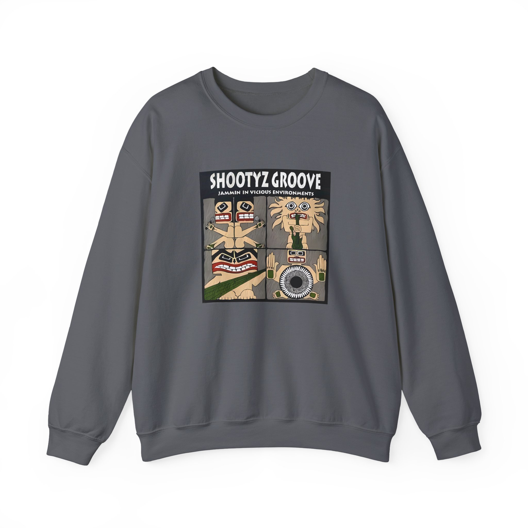 Shootyz Groove Jammin in Vicious Environments Album Cover Unisex Heavy Blendâ„¢ Crewneck Sweatshirt