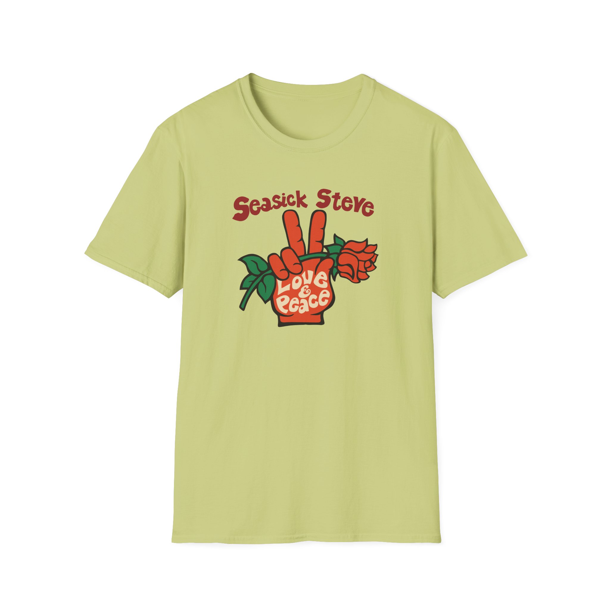 Seasick Steve Love & Peace Unisex Softstyle T-Shirt