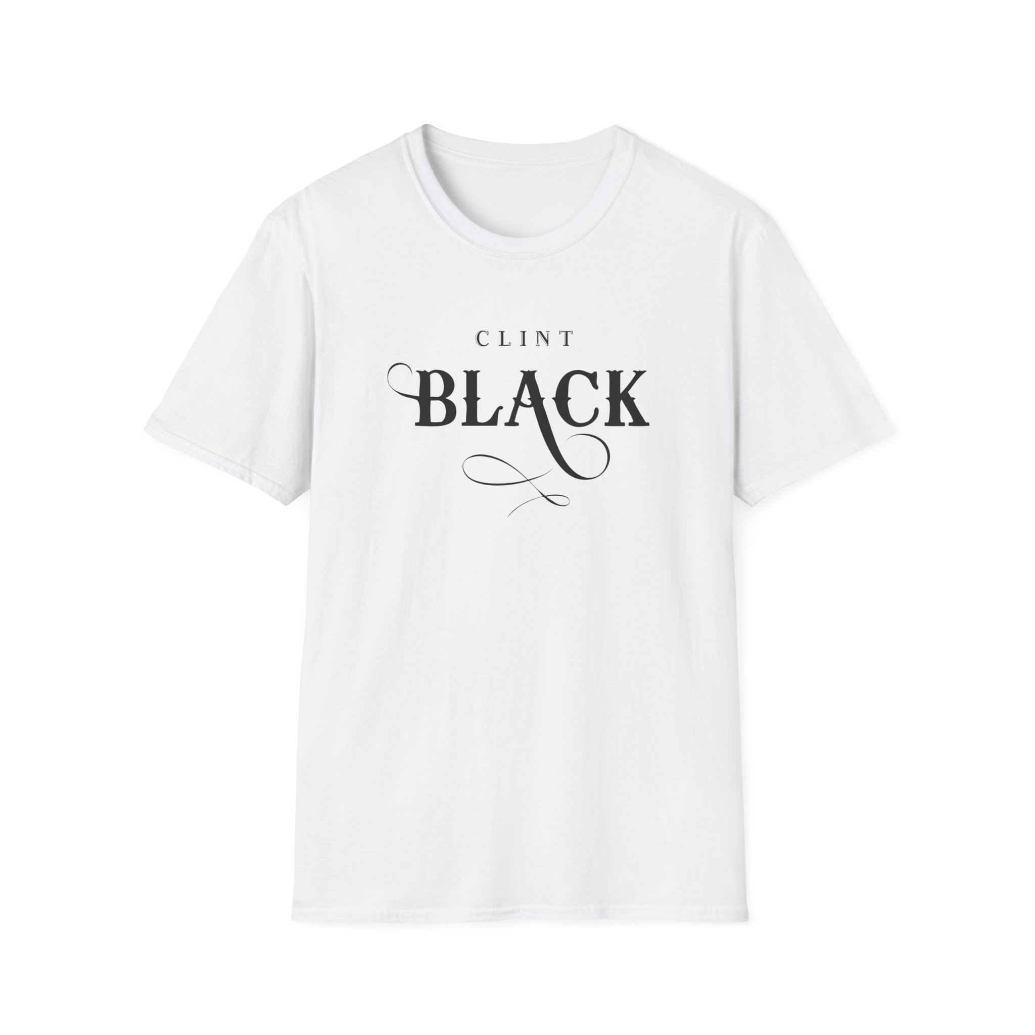 Clint Black Logo Espresso Unisex Softstyle T-Shirt