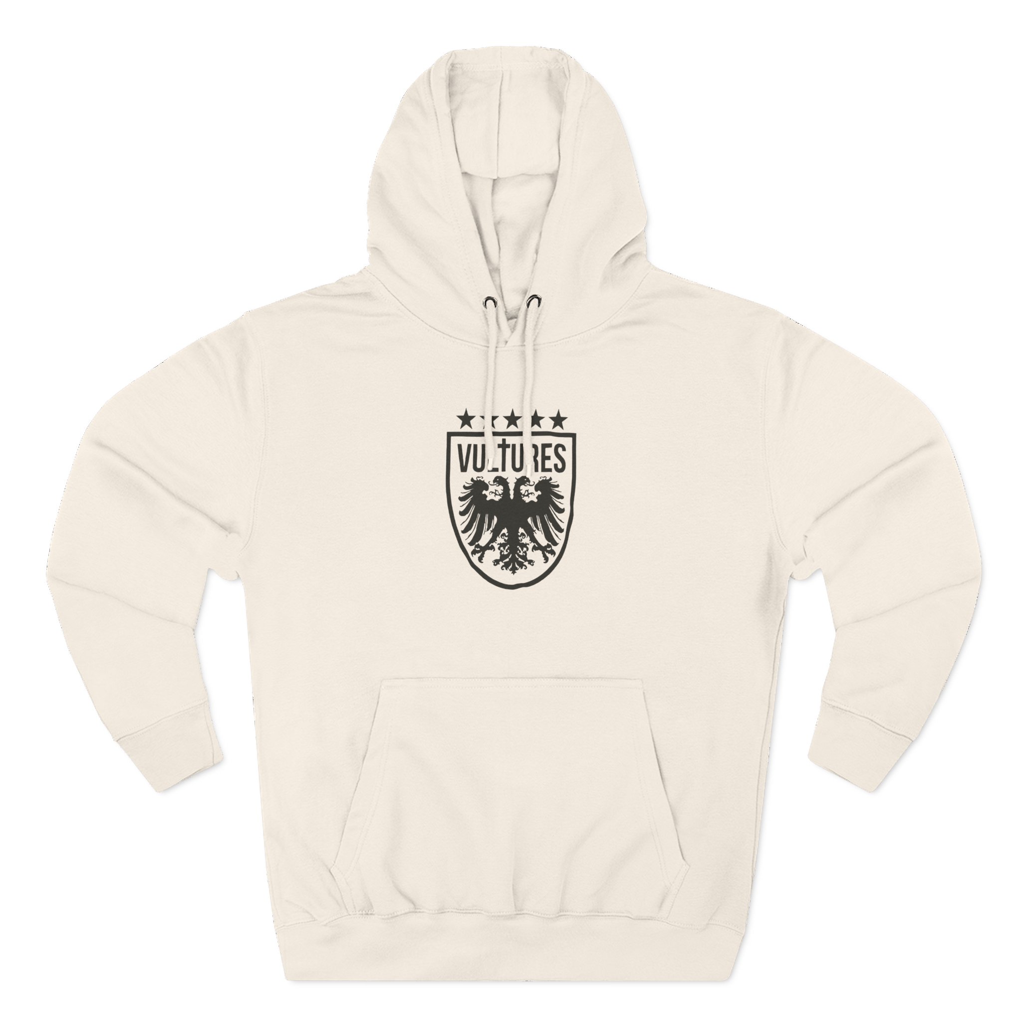 Vultures Three-Panel Fleece Hoodie