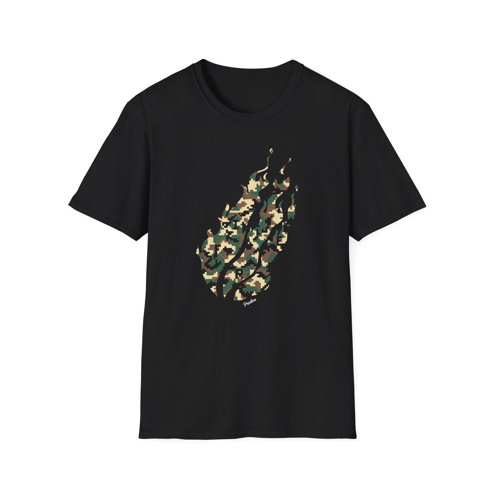 Preston Pixel Camo Unisex Softstyle T-Shirt